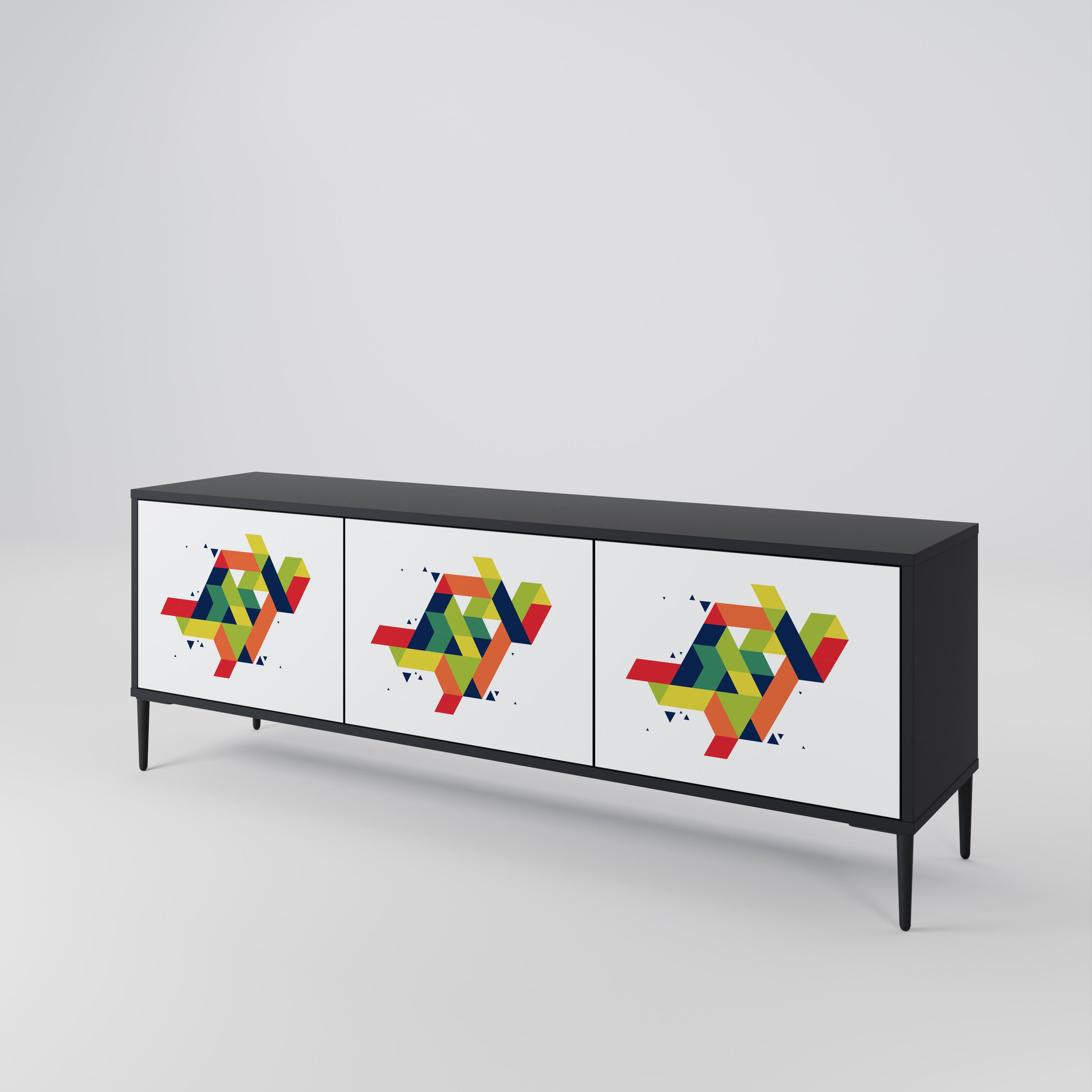 FUTURE SIGN Mueble de TV de 3 Puertas
