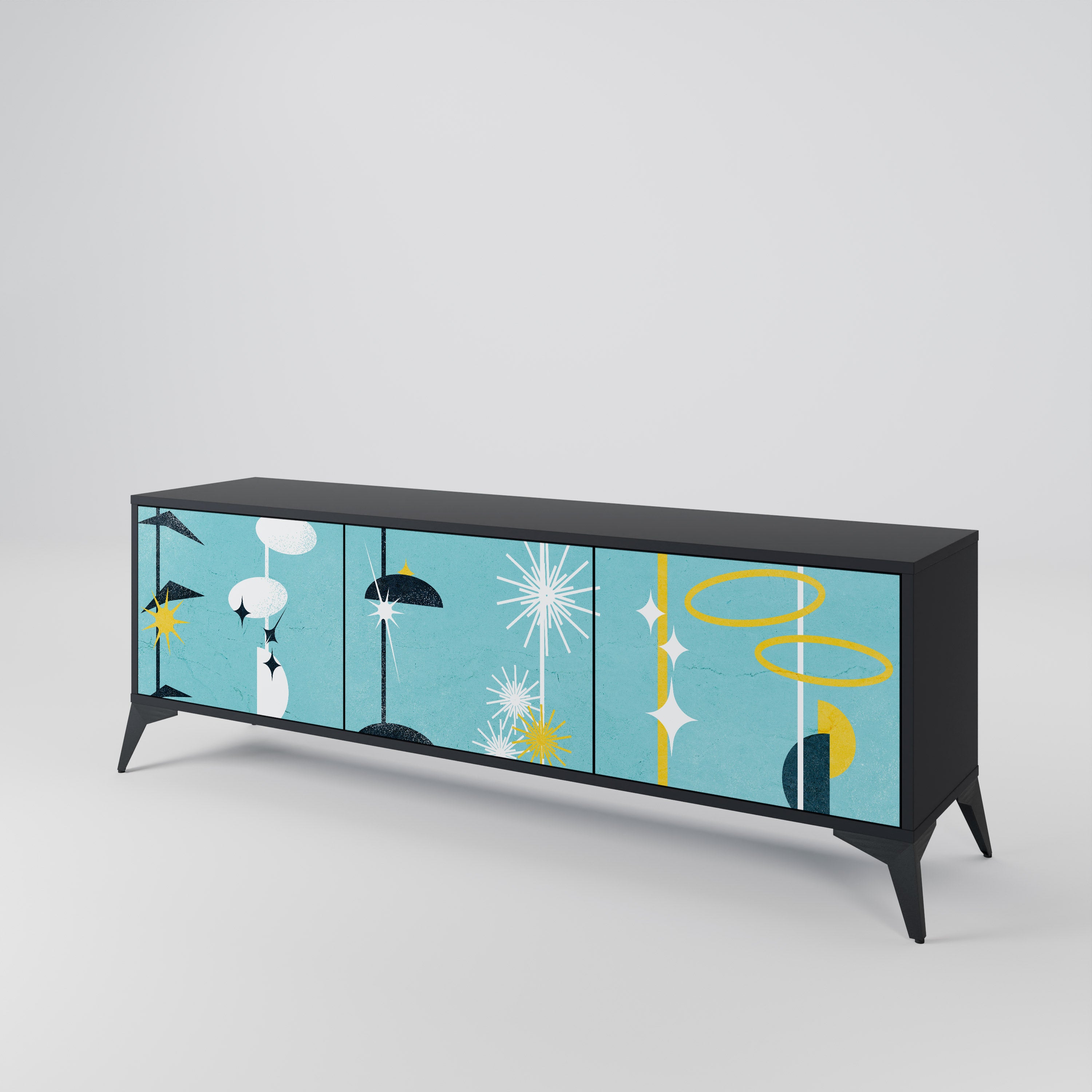 PATHS TO HAPPINESS Mueble de TV de 3 Puertas