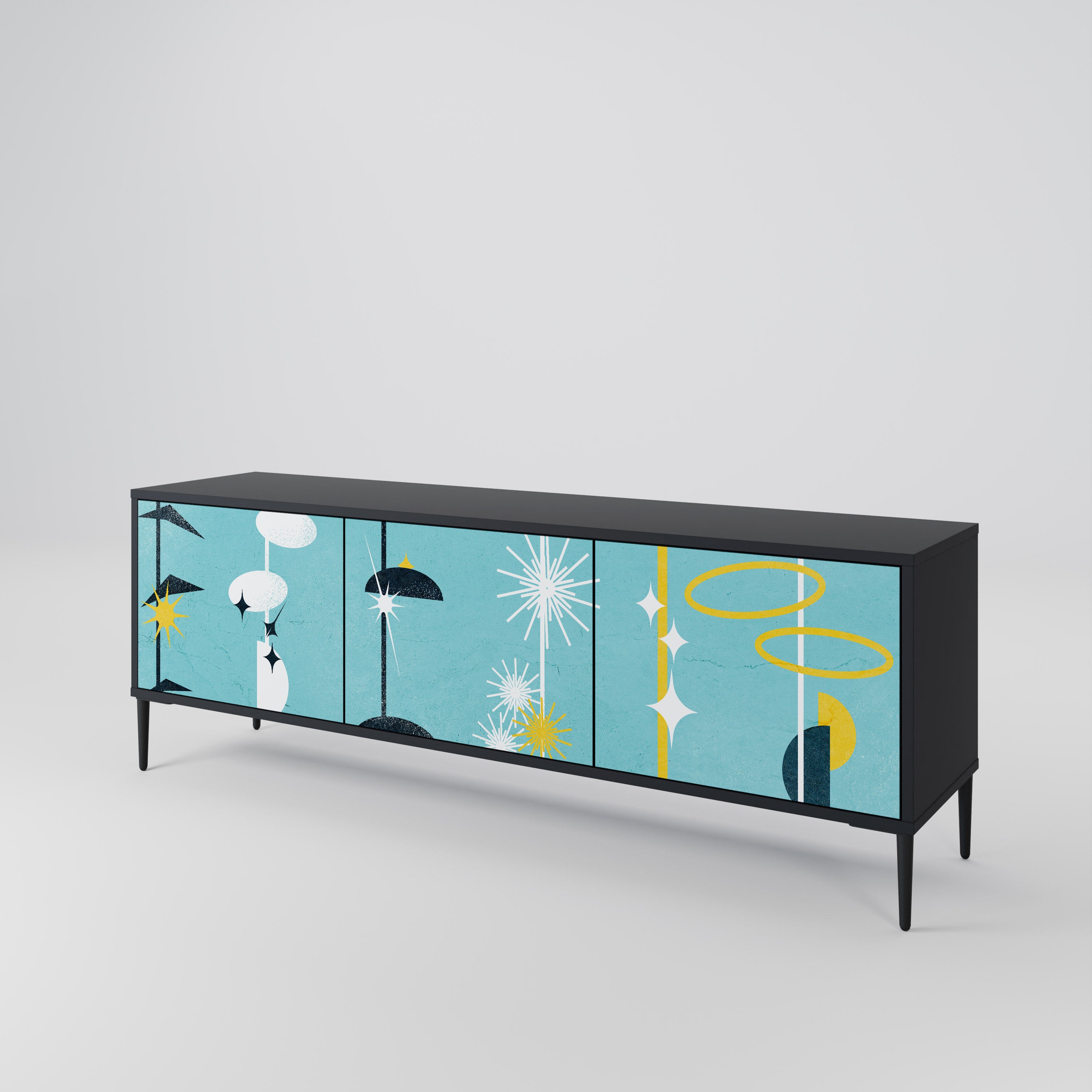 PATHS TO HAPPINESS Mueble de TV de 3 Puertas