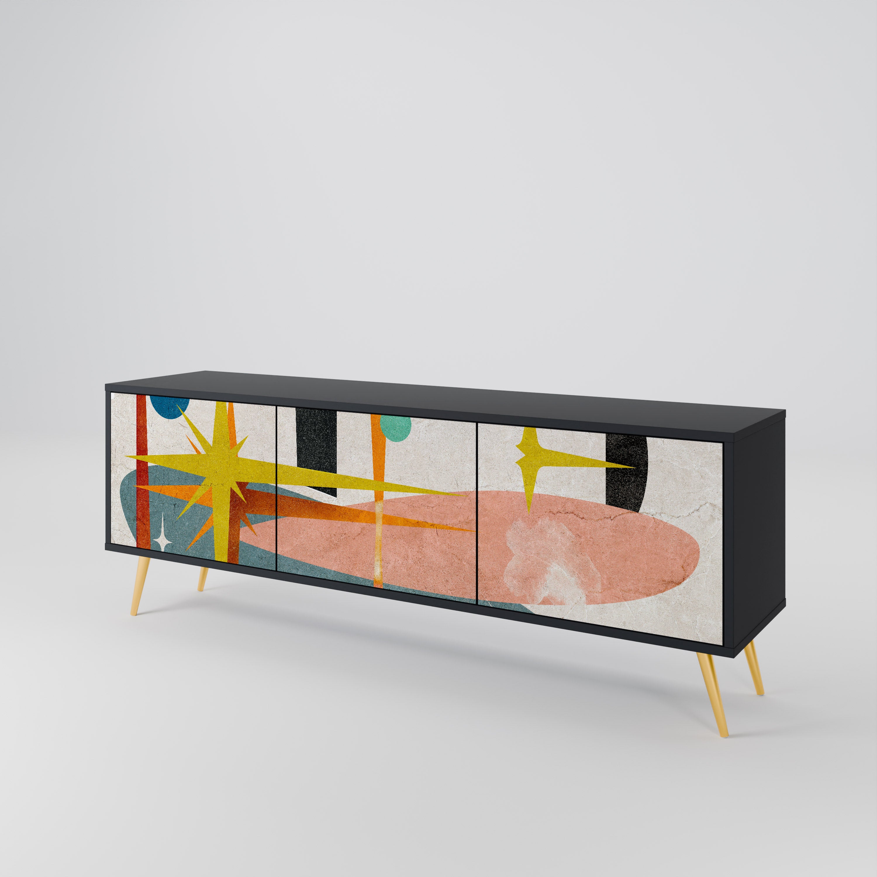 INTERSTELLAR VIBES Mueble de TV de 3 Puertas