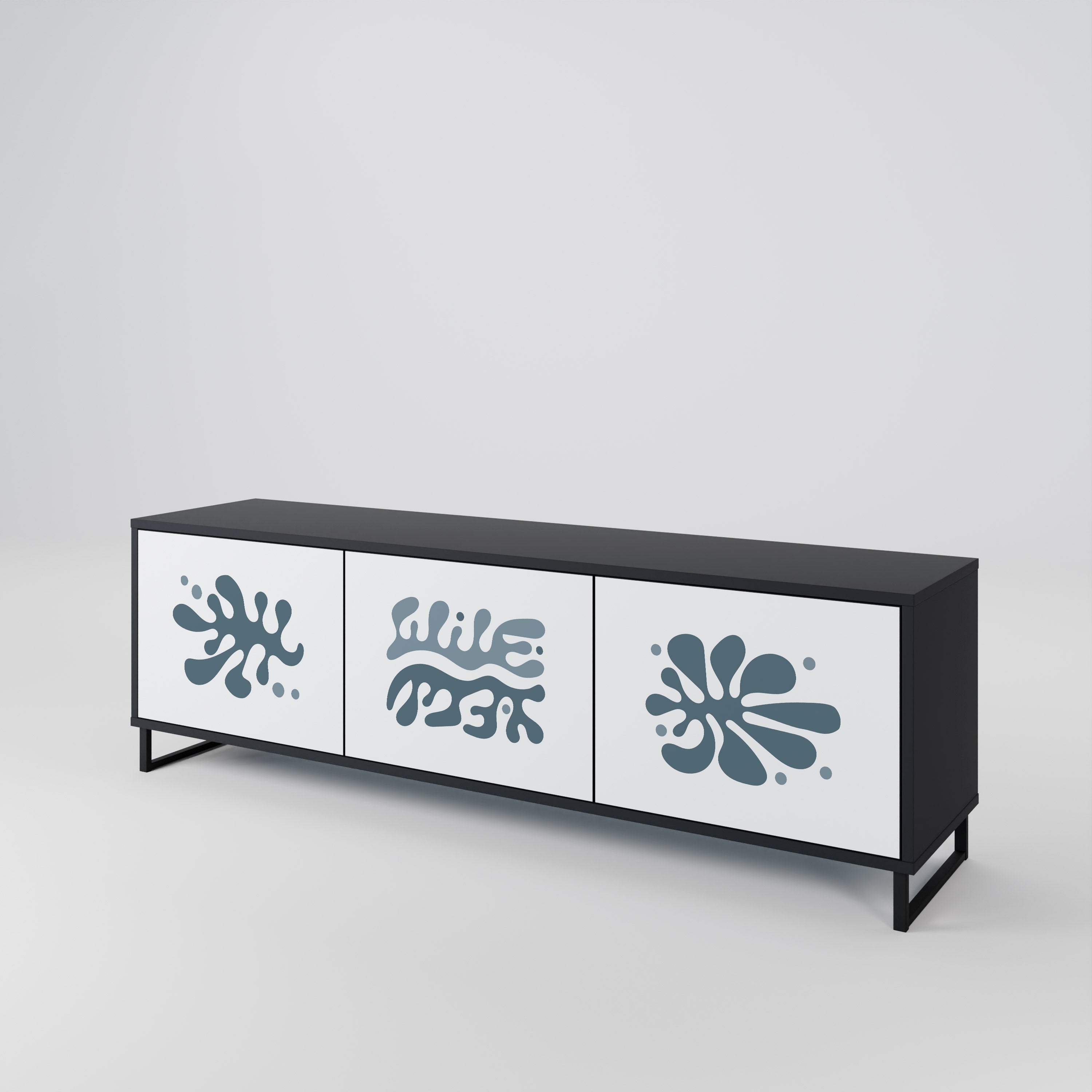 WONDERLAND VEGETATION Mueble de TV de 3 Puertas