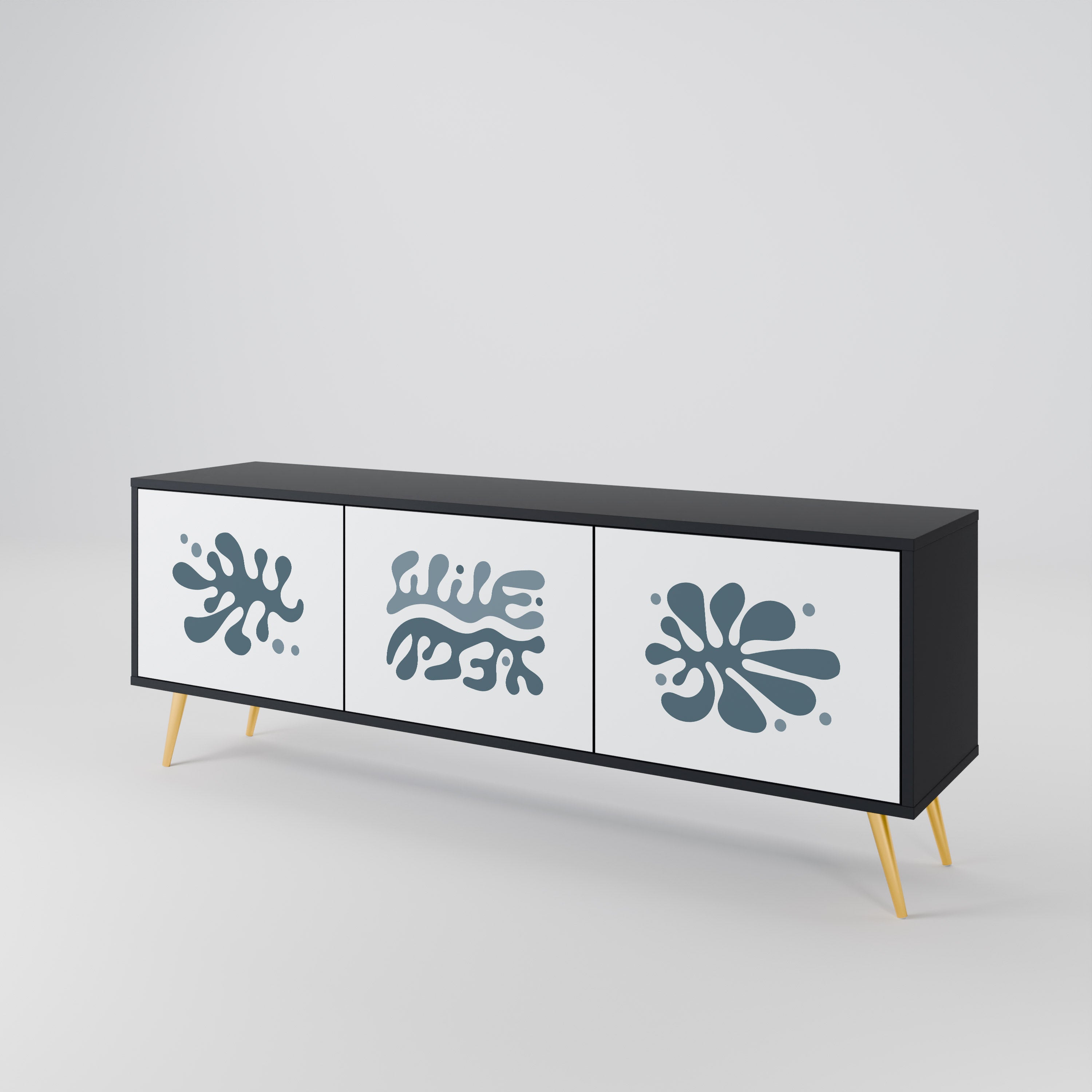 WONDERLAND VEGETATION Mueble de TV de 3 Puertas