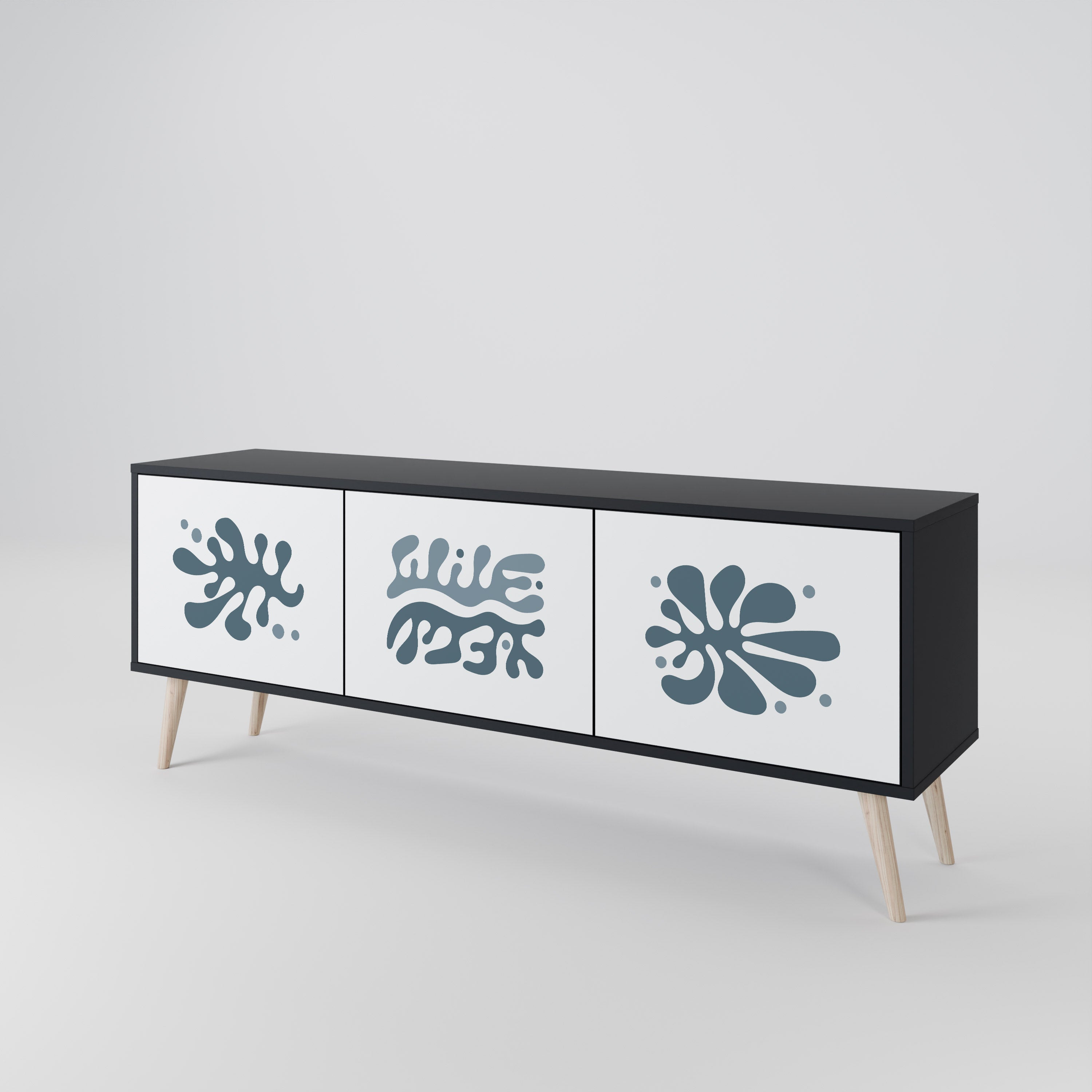 WONDERLAND VEGETATION Mueble de TV de 3 Puertas