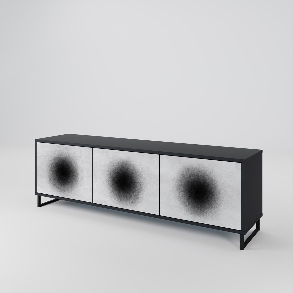 BLACK HOLE 3-Door TV Cabinet