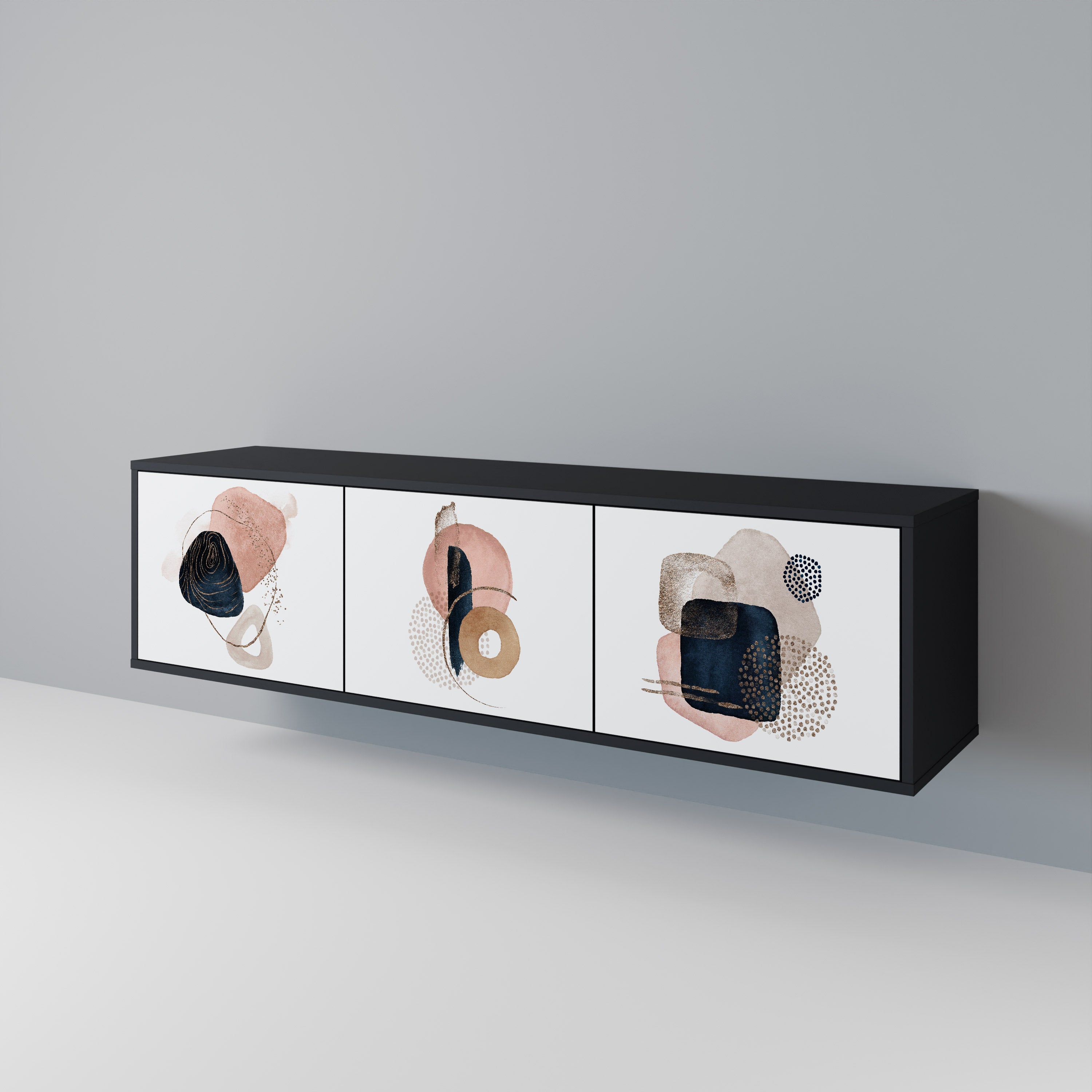 COLORFUL SHAPES Mueble de TV de 3 Puertas