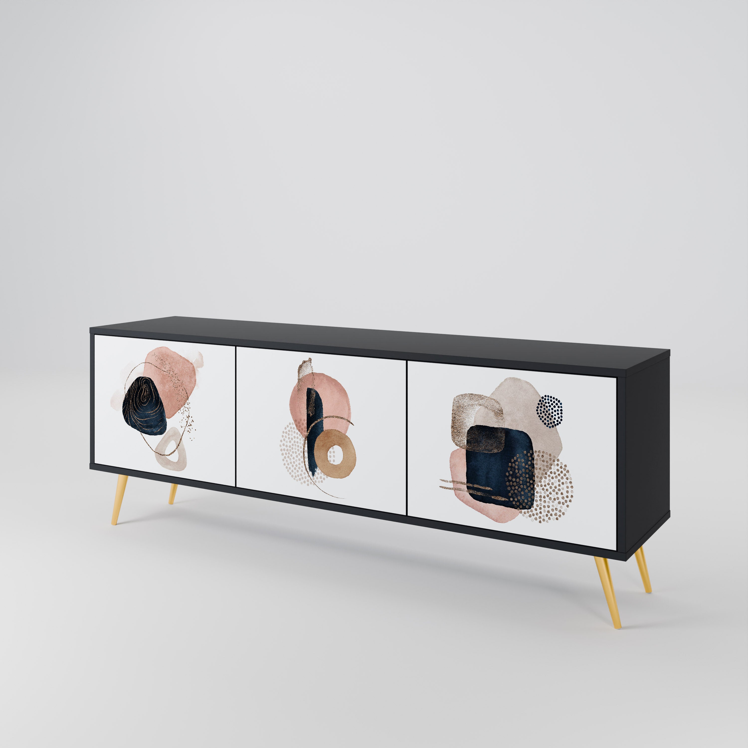 COLORFUL SHAPES Mueble de TV de 3 Puertas