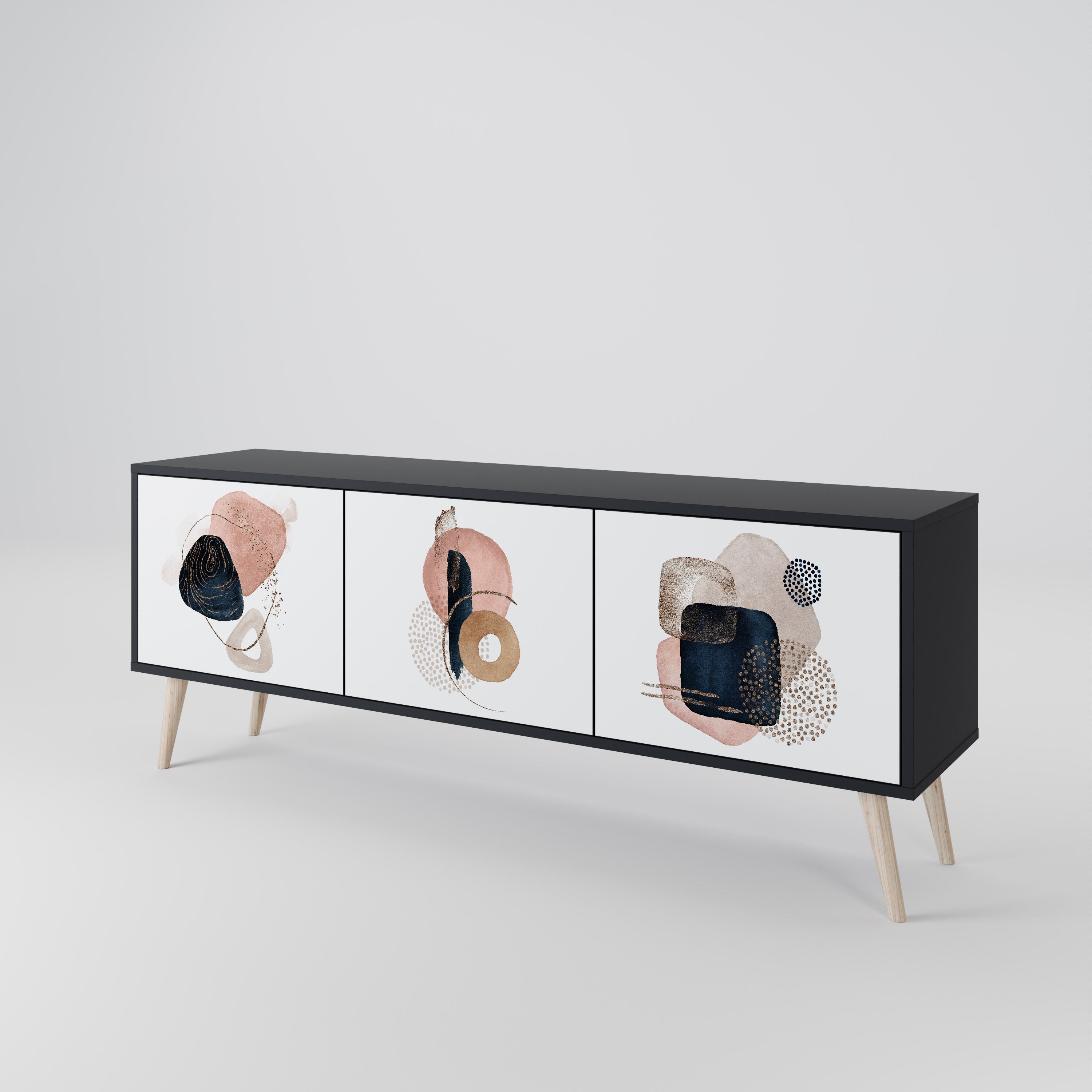 COLORFUL SHAPES Mueble de TV de 3 Puertas