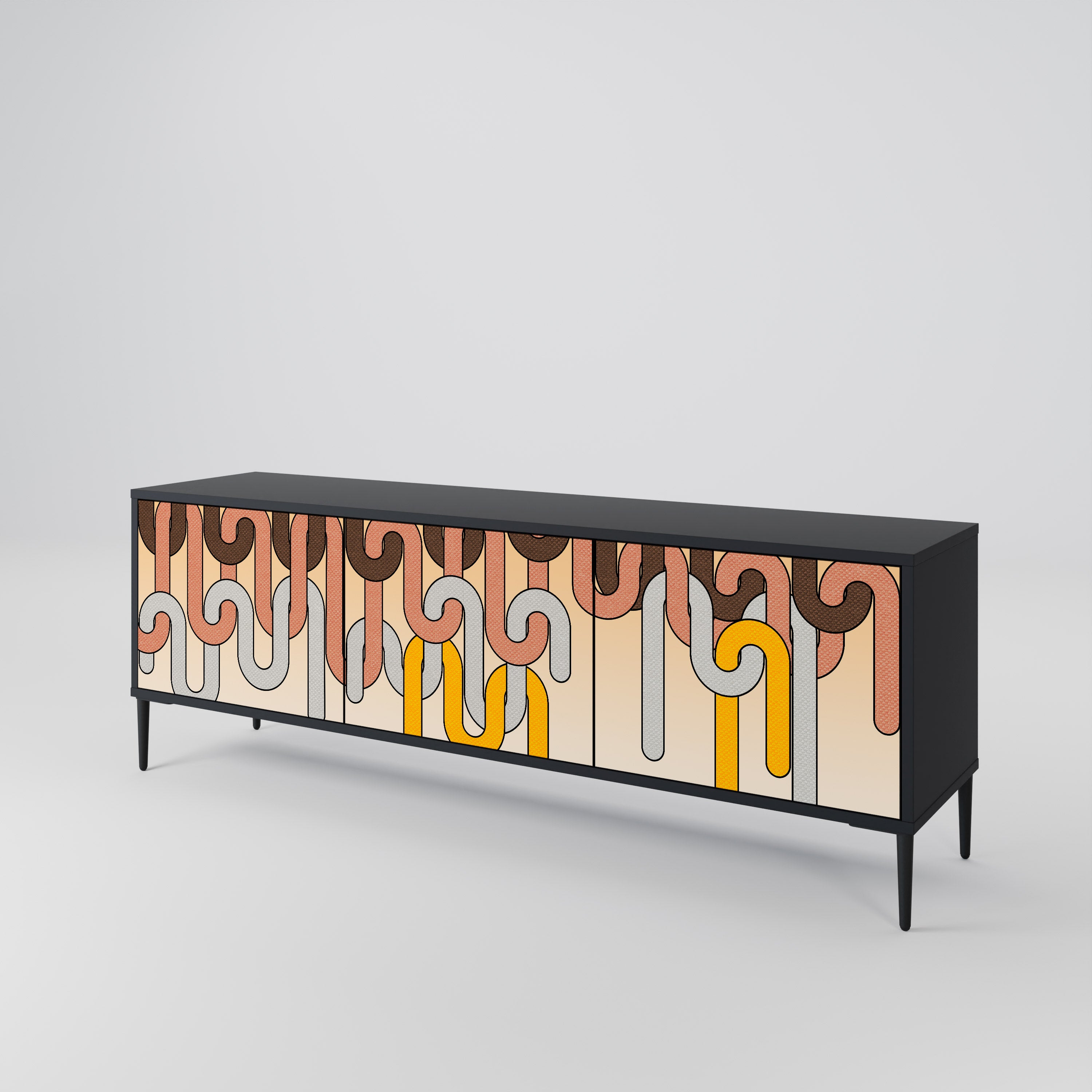 COLORFUL STRINGS Mueble de TV de 3 Puertas