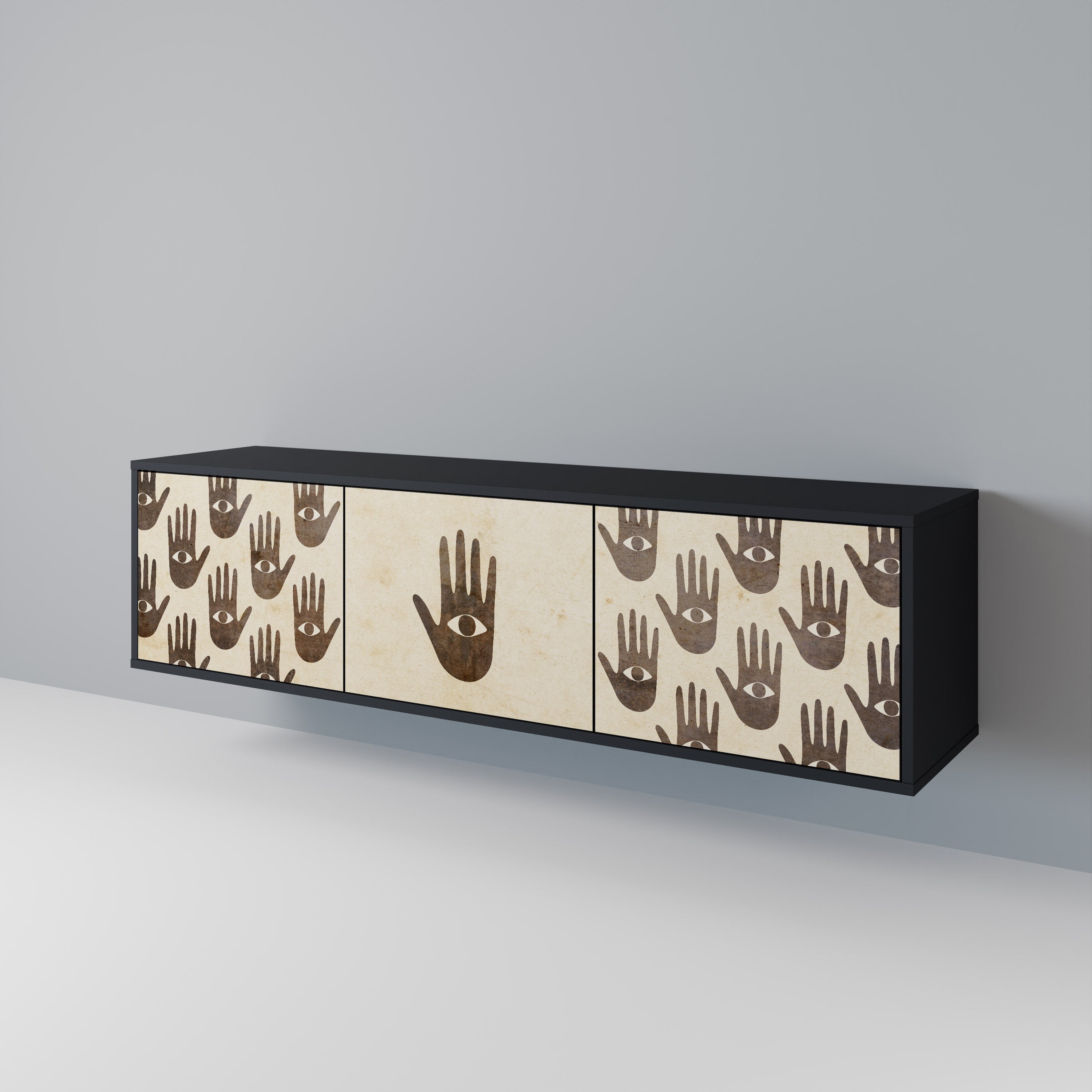 SEE MORE Mueble de TV de 3 Puertas