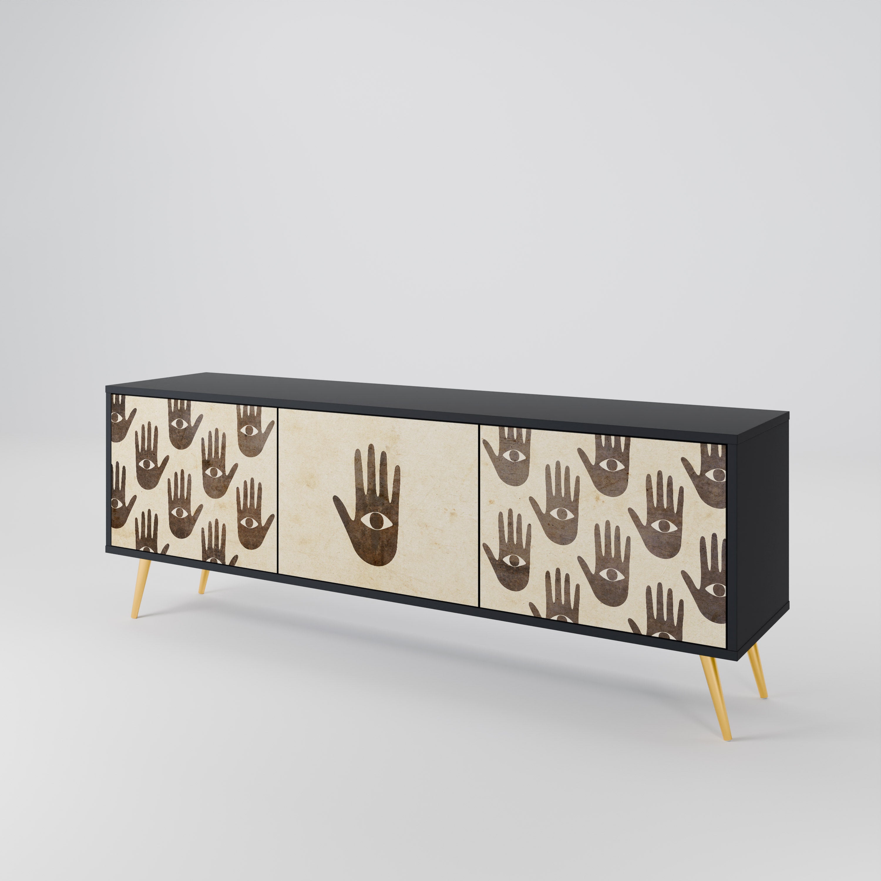 SEE MORE Mueble de TV de 3 Puertas