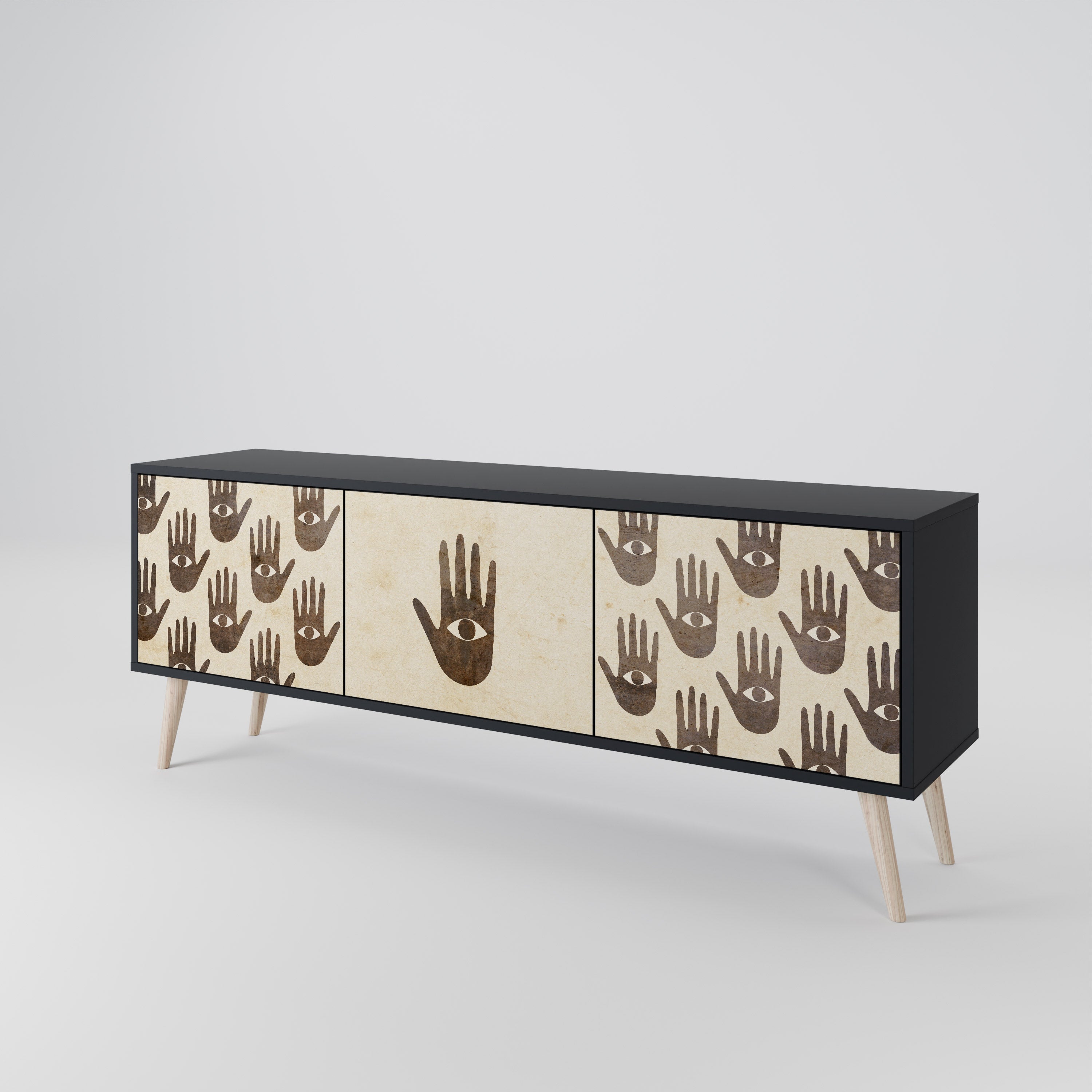 SEE MORE Mueble de TV de 3 Puertas