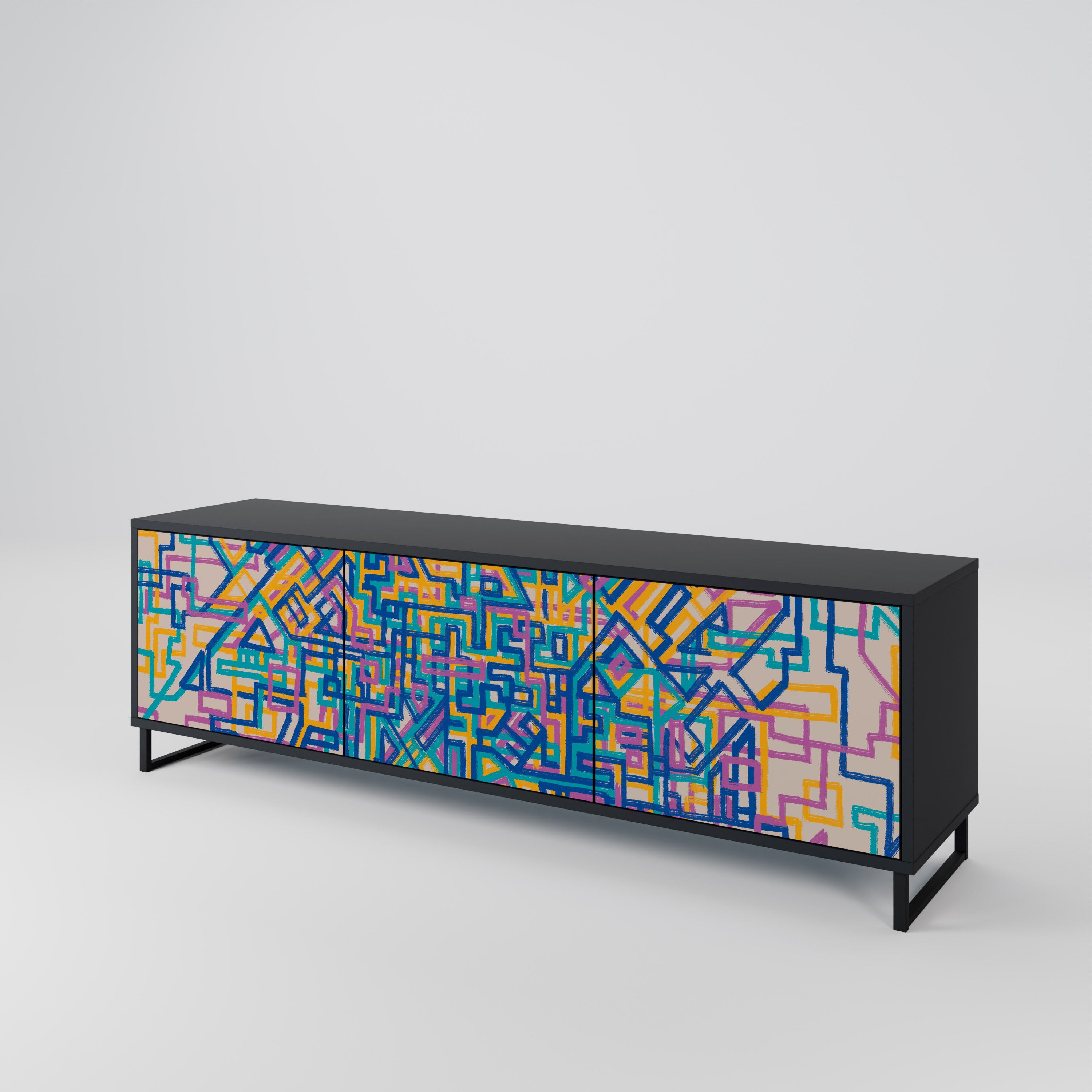 MEMORIES MAP Mueble de TV de 3 Puertas