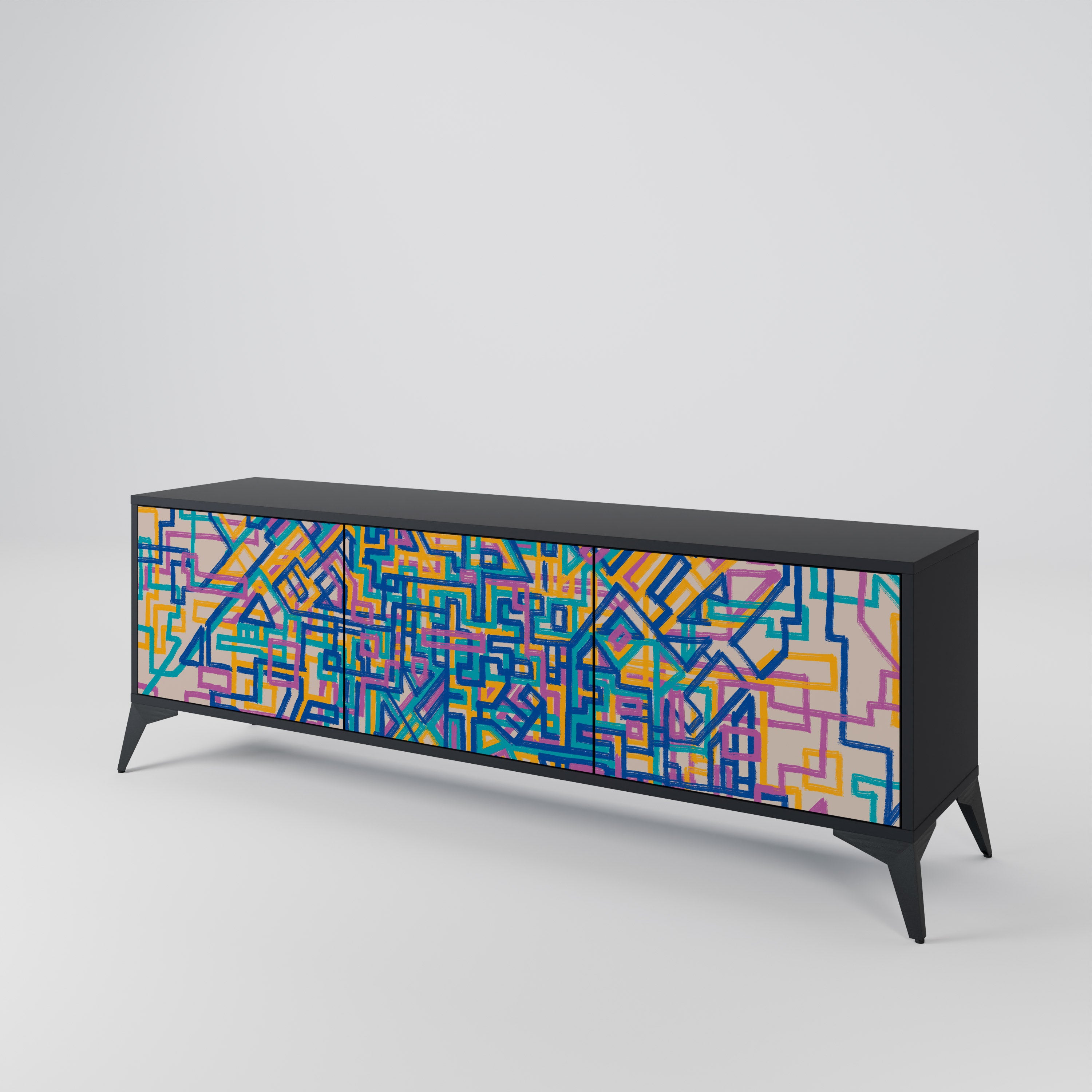MEMORIES MAP Mueble de TV de 3 Puertas