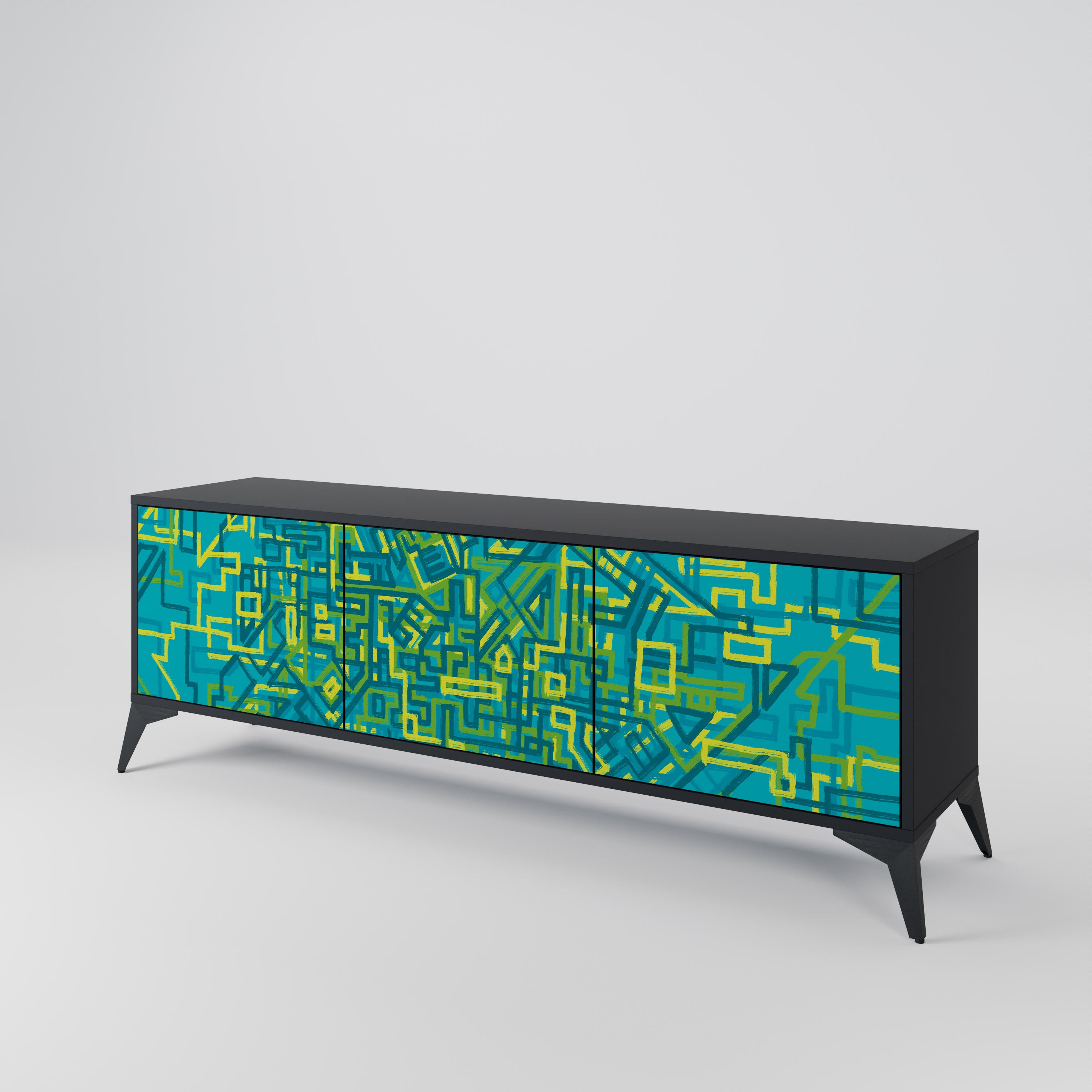 NOSTALGIC MEMORIES Mueble de TV de 3 Puertas