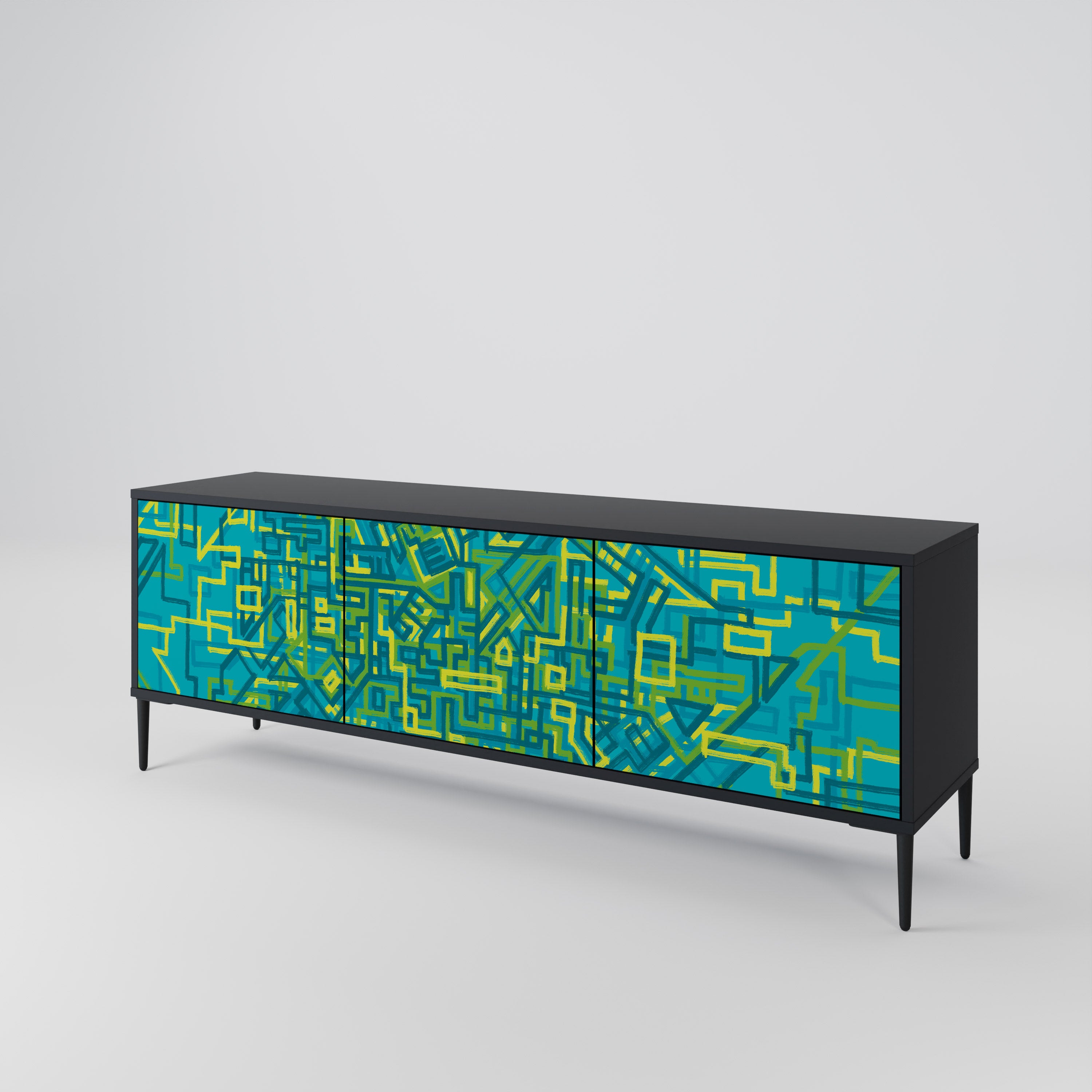 NOSTALGIC MEMORIES Mueble de TV de 3 Puertas