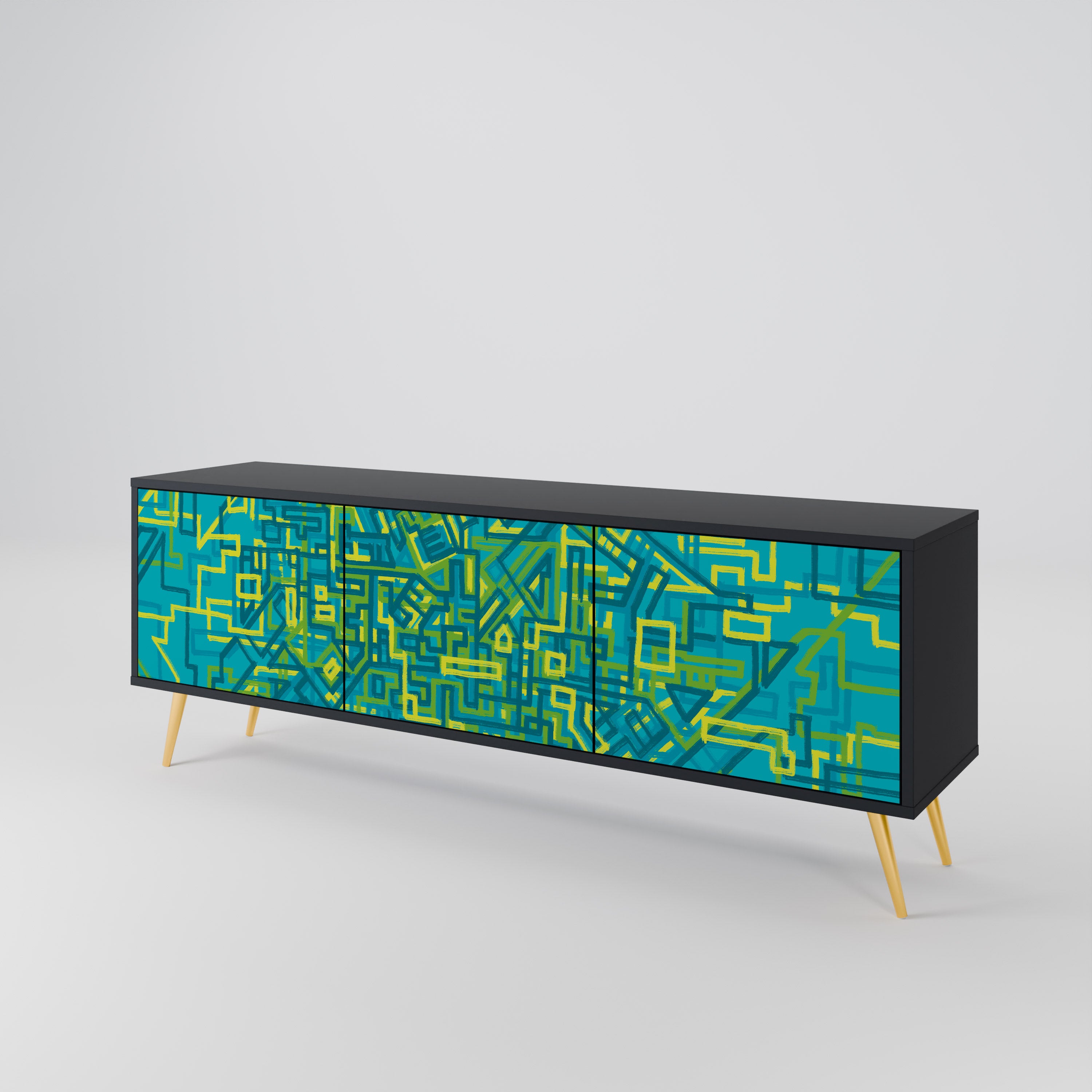NOSTALGIC MEMORIES Mueble de TV de 3 Puertas