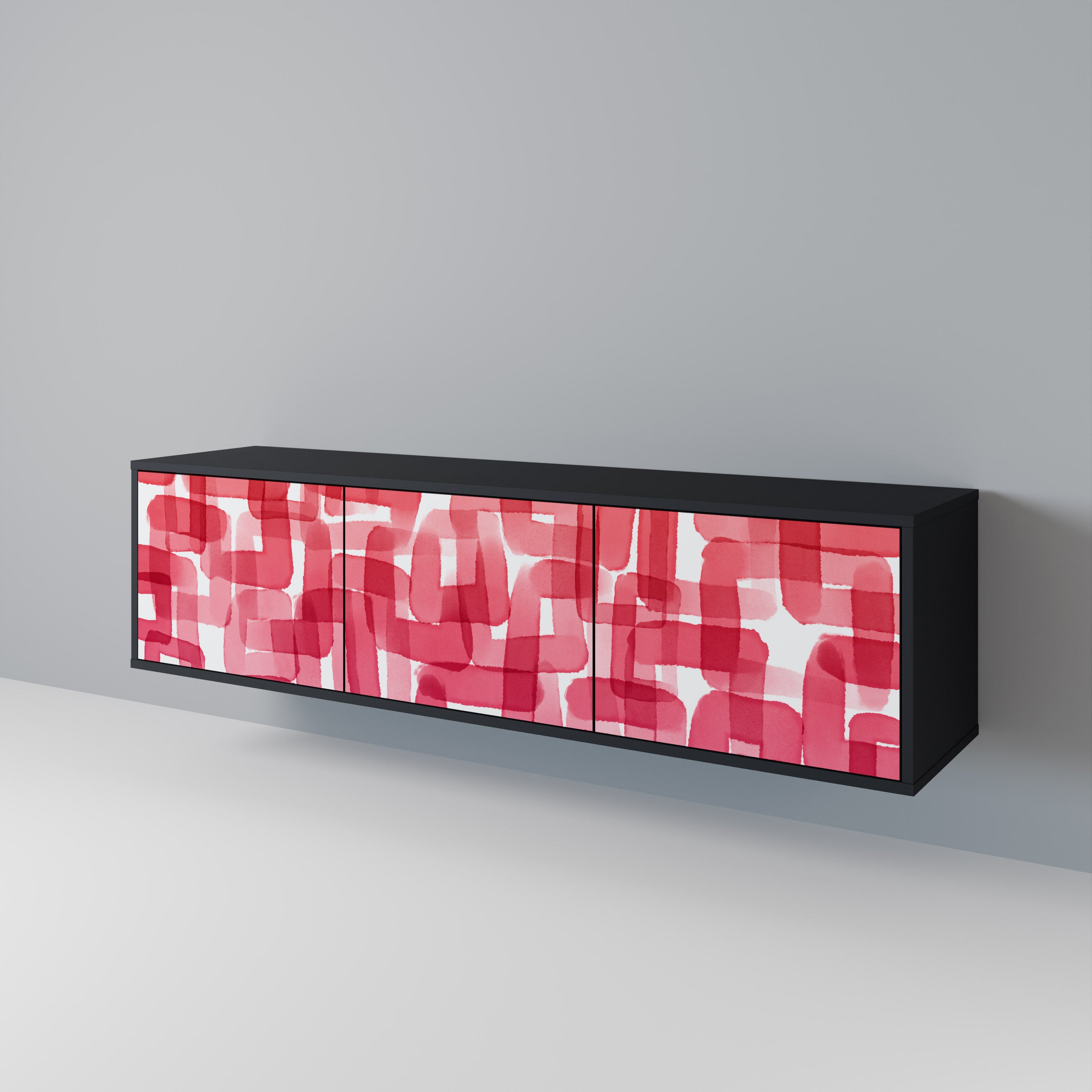 KALEIDOSCOPIC CUBISM Mueble de TV de 3 Puertas