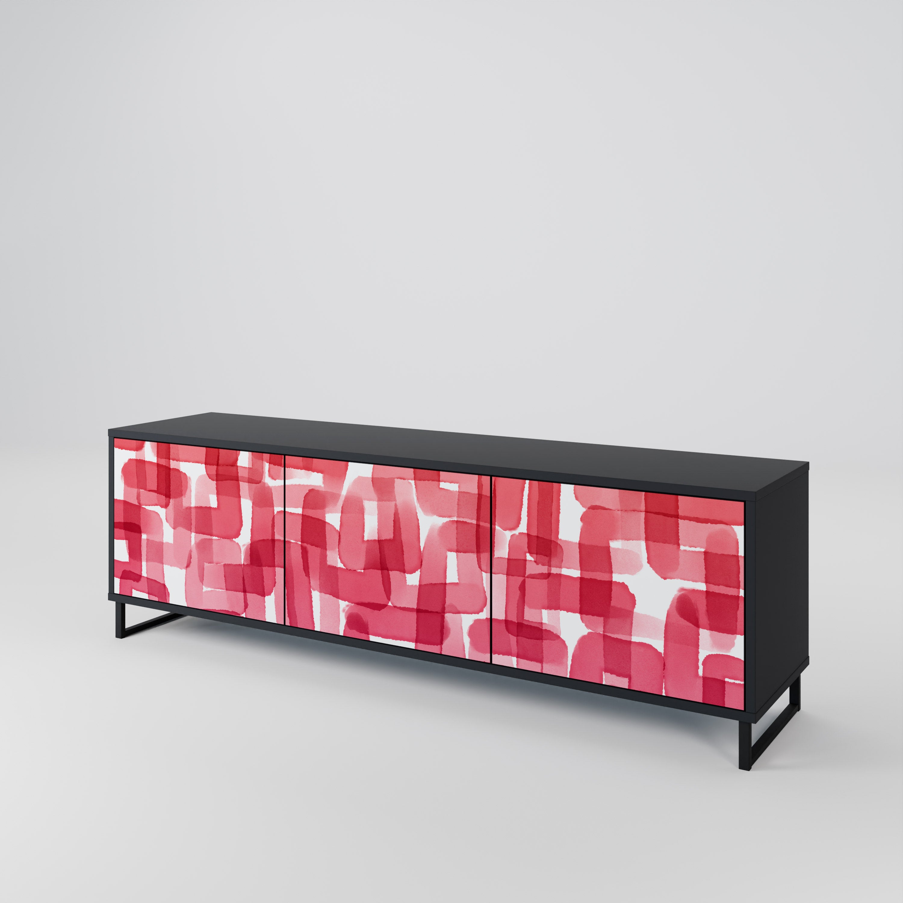 KALEIDOSCOPIC CUBISM Mueble de TV de 3 Puertas