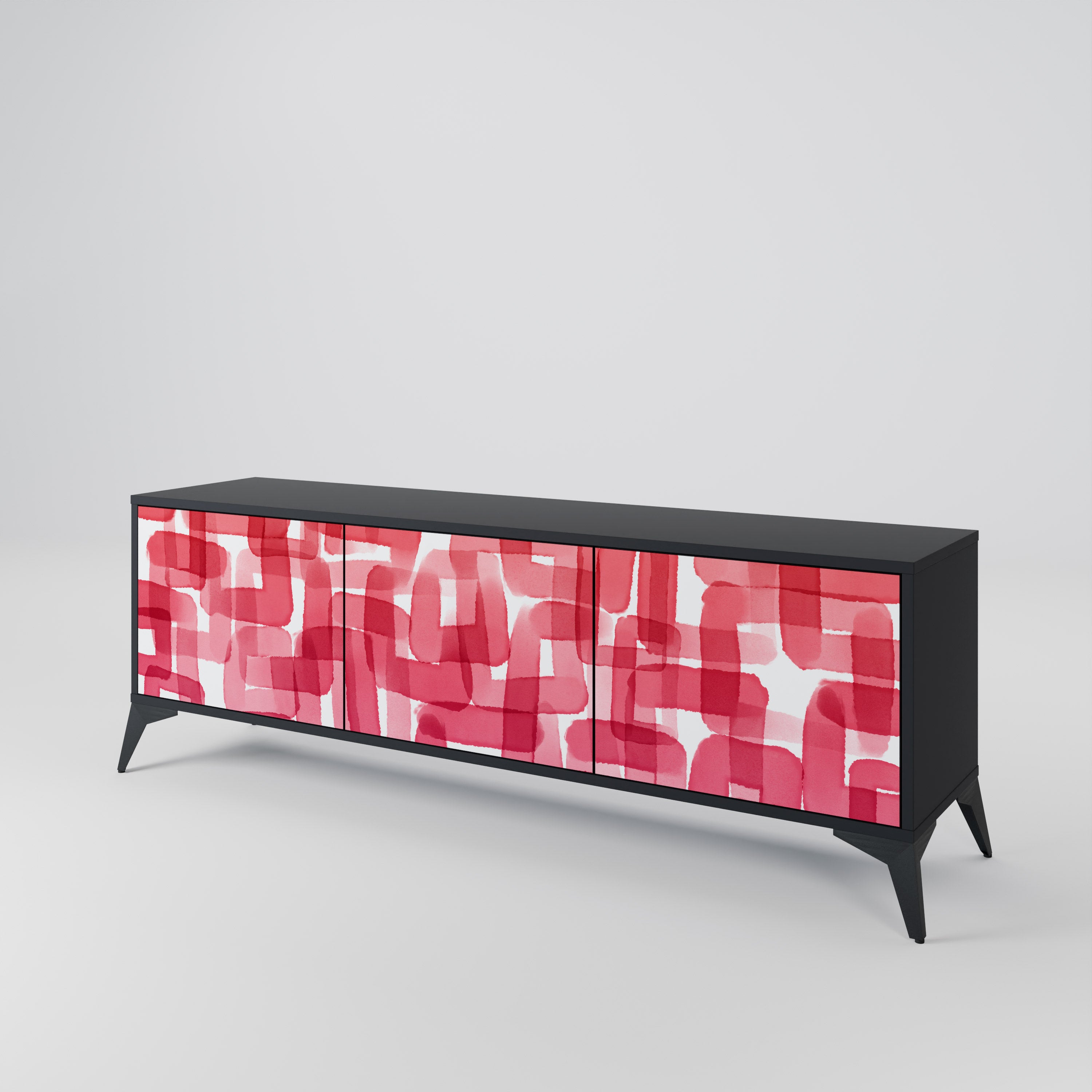 KALEIDOSCOPIC CUBISM Mueble de TV de 3 Puertas