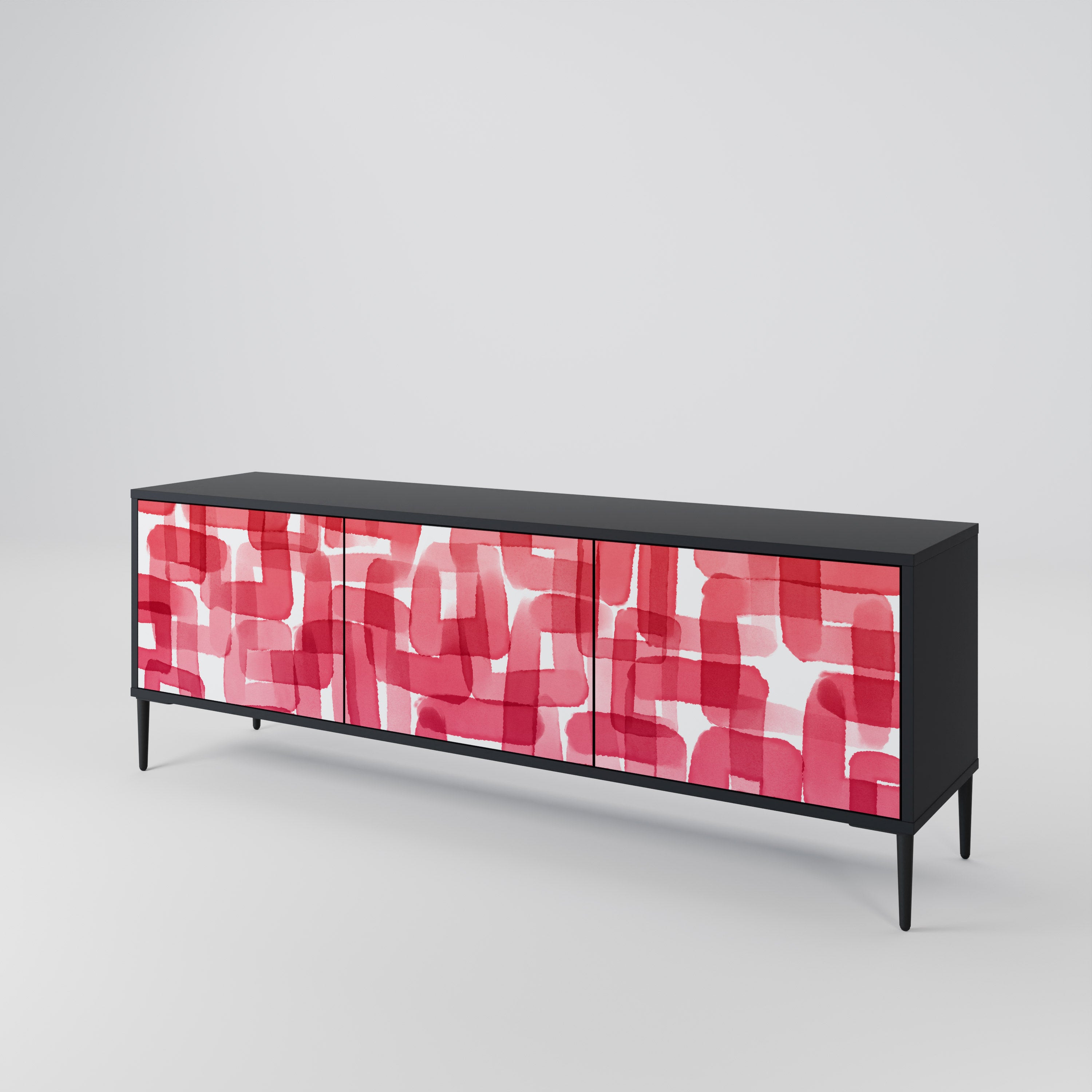 KALEIDOSCOPIC CUBISM Mueble de TV de 3 Puertas