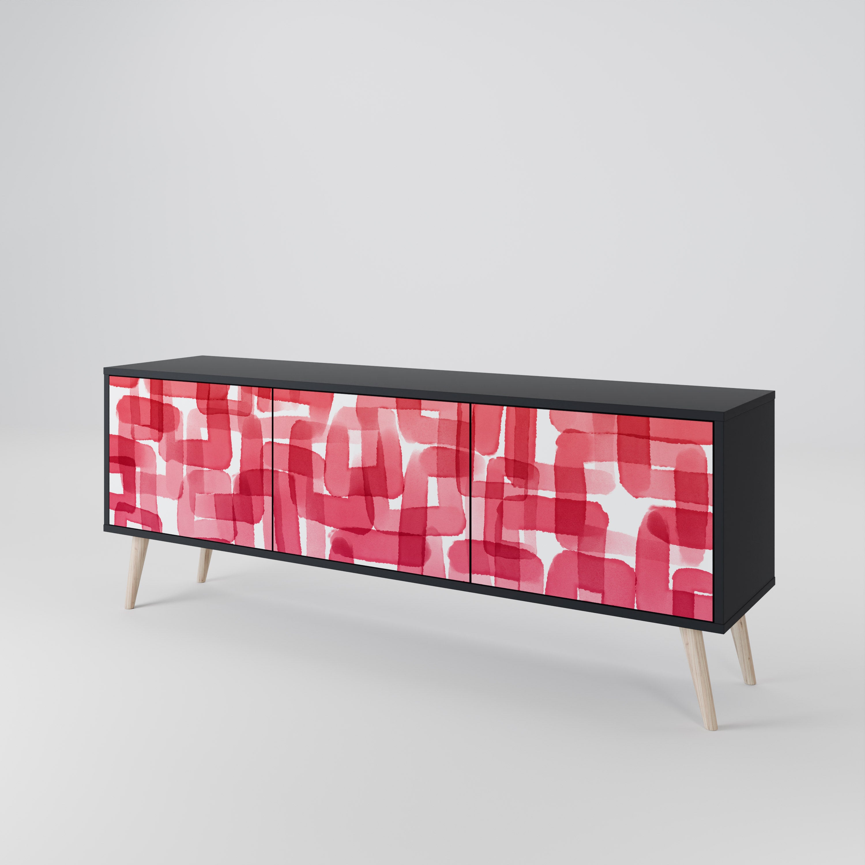 KALEIDOSCOPIC CUBISM Mueble de TV de 3 Puertas