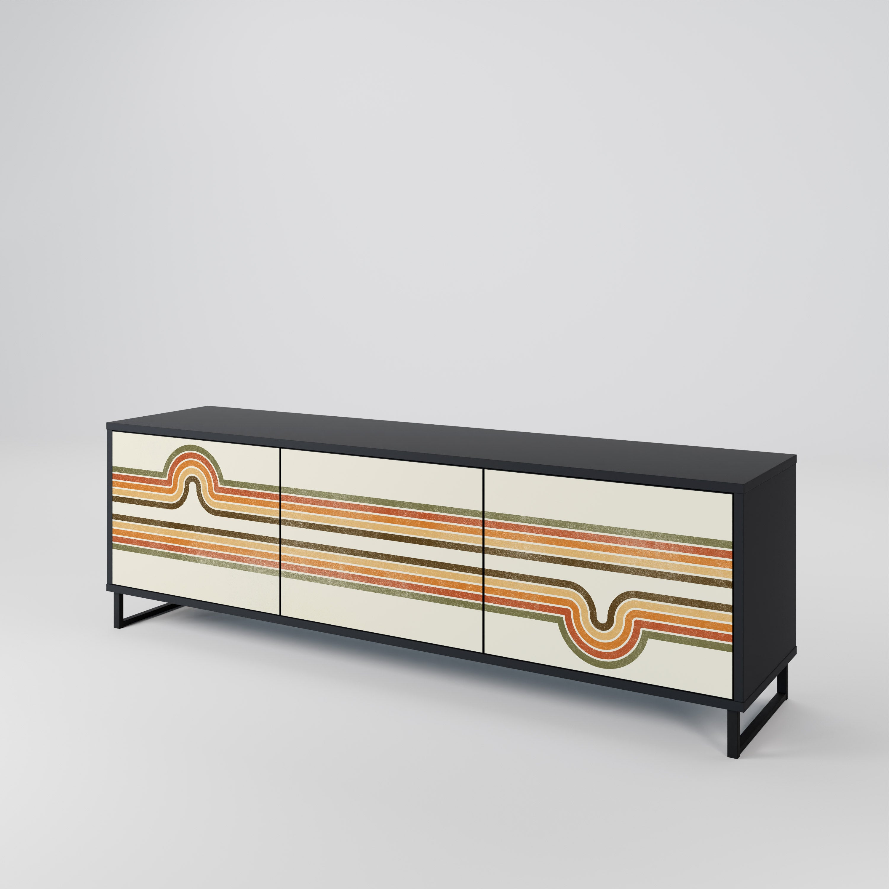 EXCEPTIONAL STREAM Mueble de TV de 3 Puertas