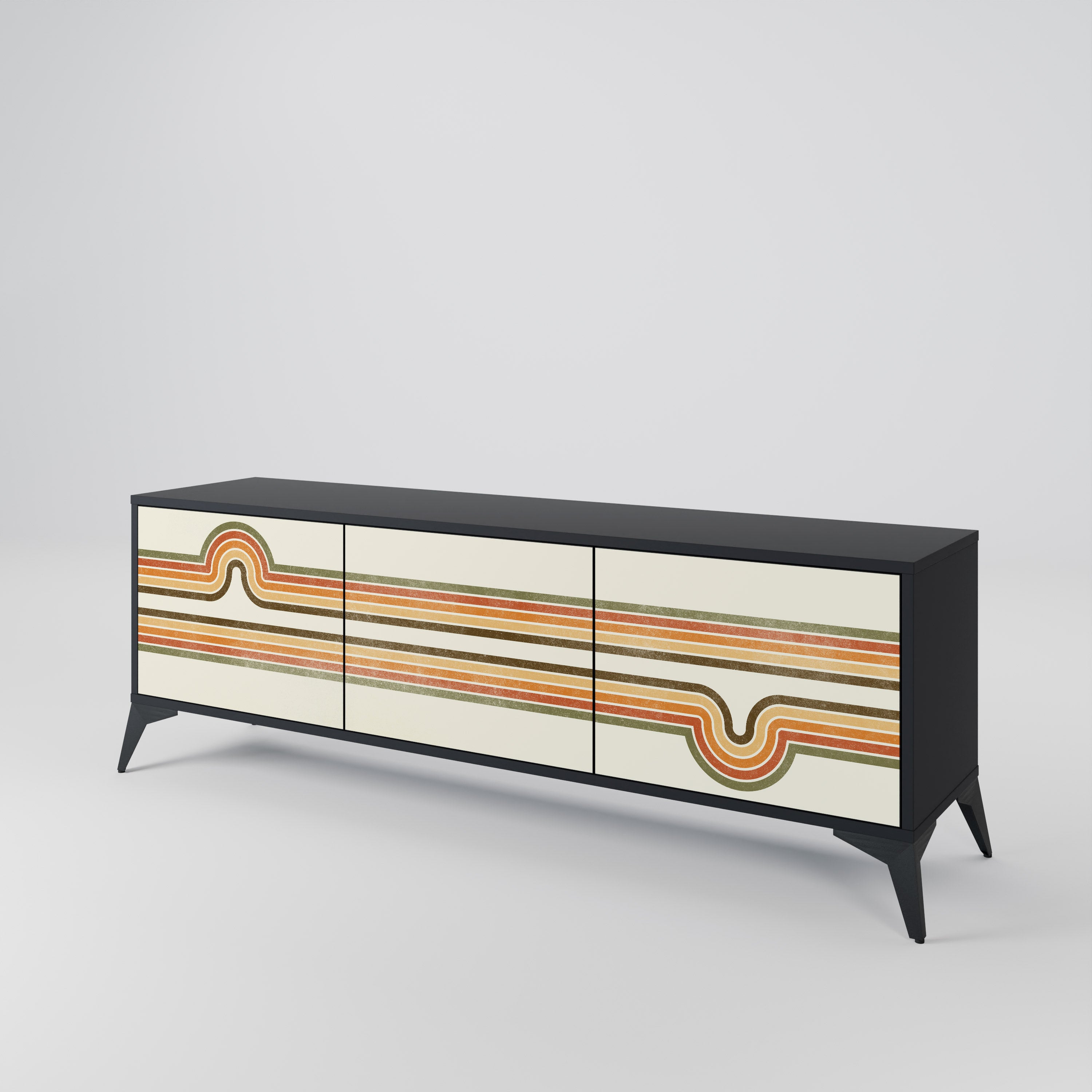 EXCEPTIONAL STREAM Mueble de TV de 3 Puertas