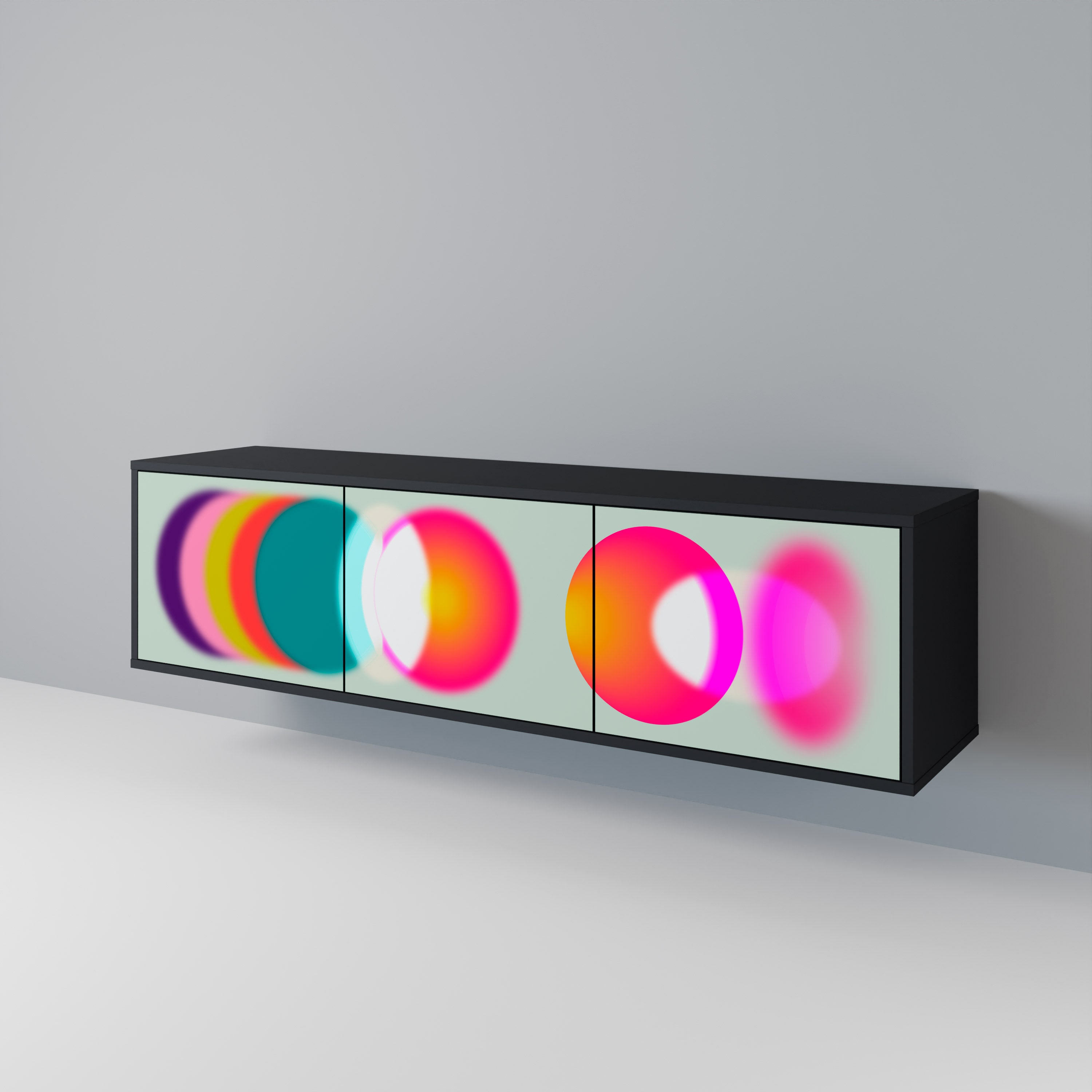 SYMPHONY OF COLORS Mueble de TV de 3 Puertas