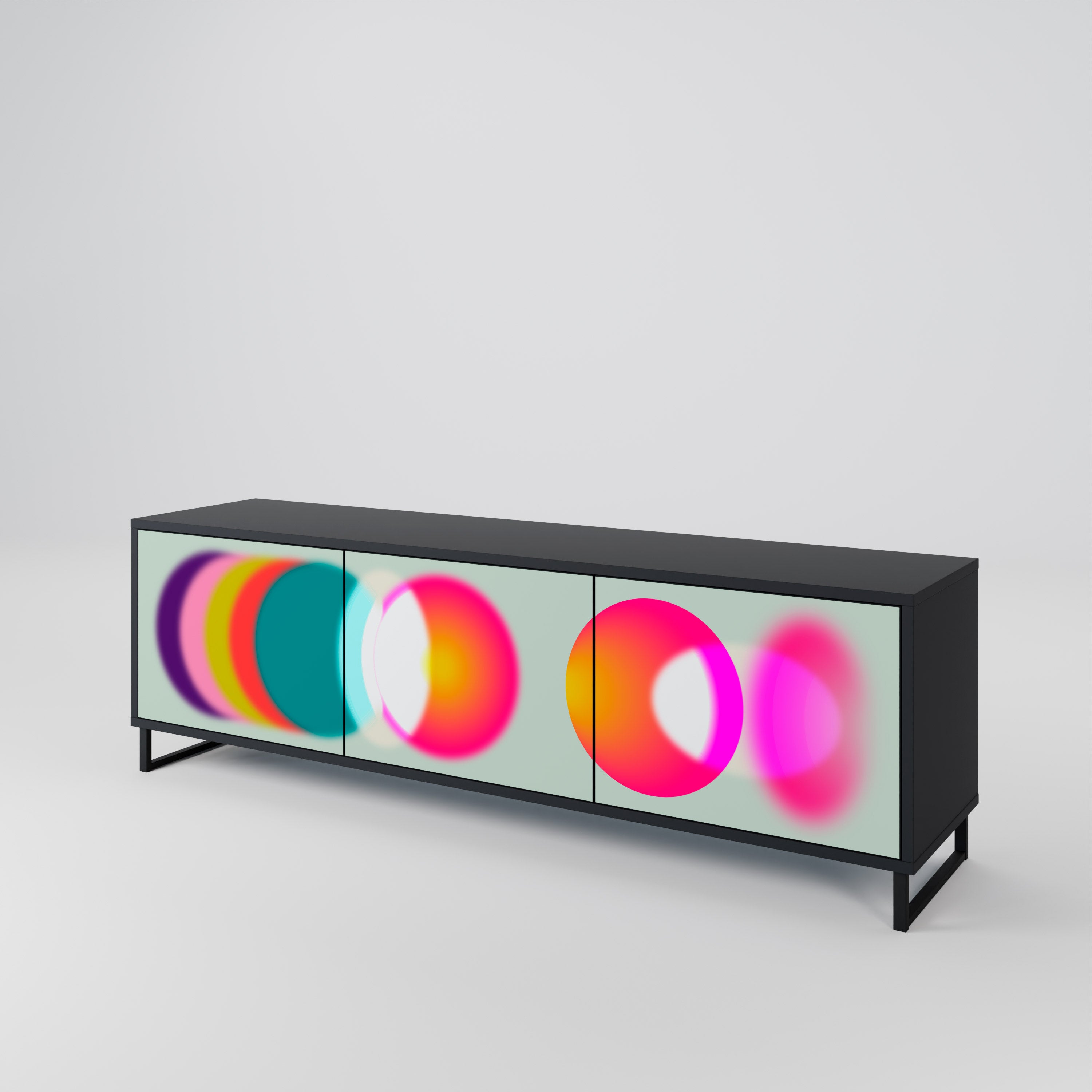 SYMPHONY OF COLORS Mueble de TV de 3 Puertas