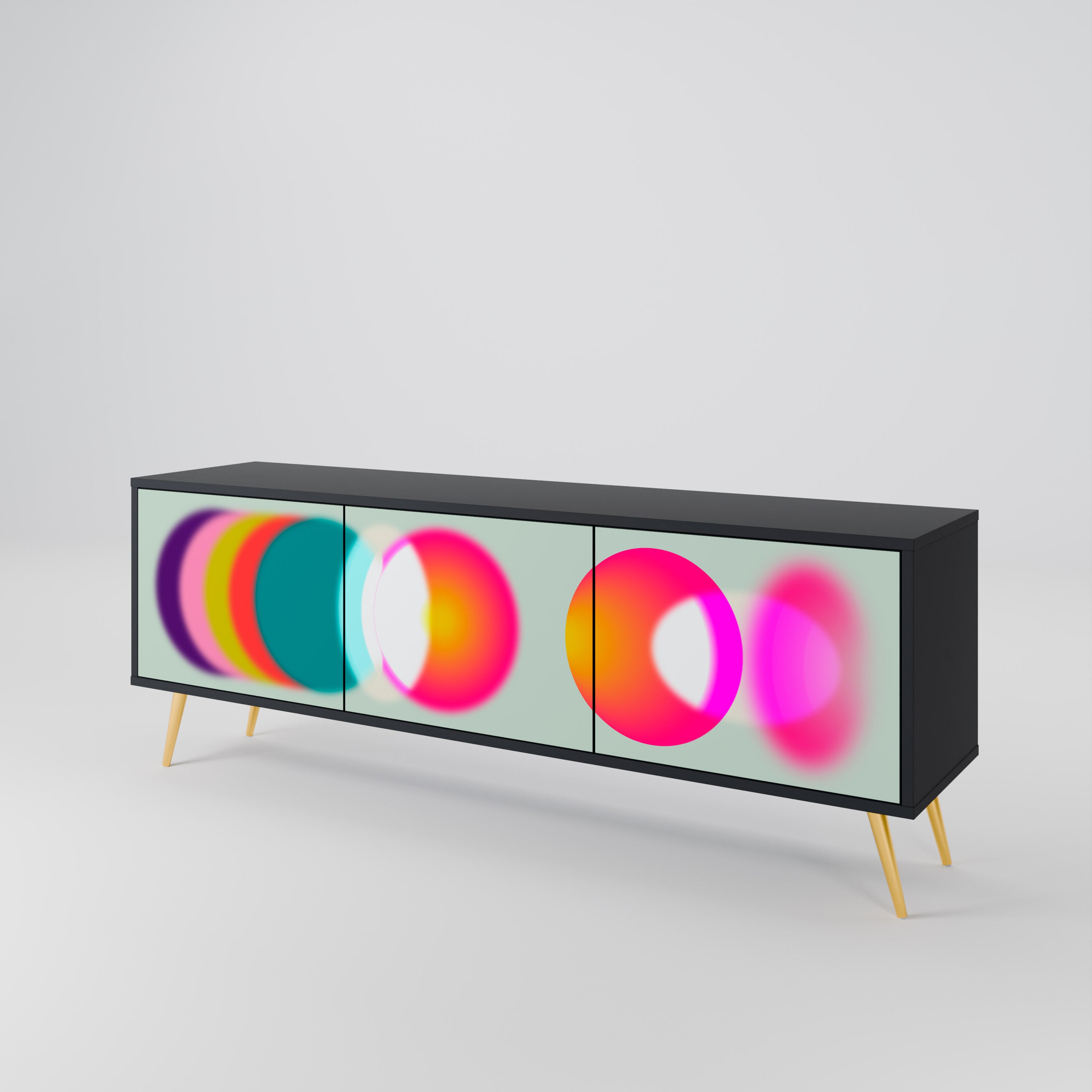 SYMPHONY OF COLORS Mueble de TV de 3 Puertas
