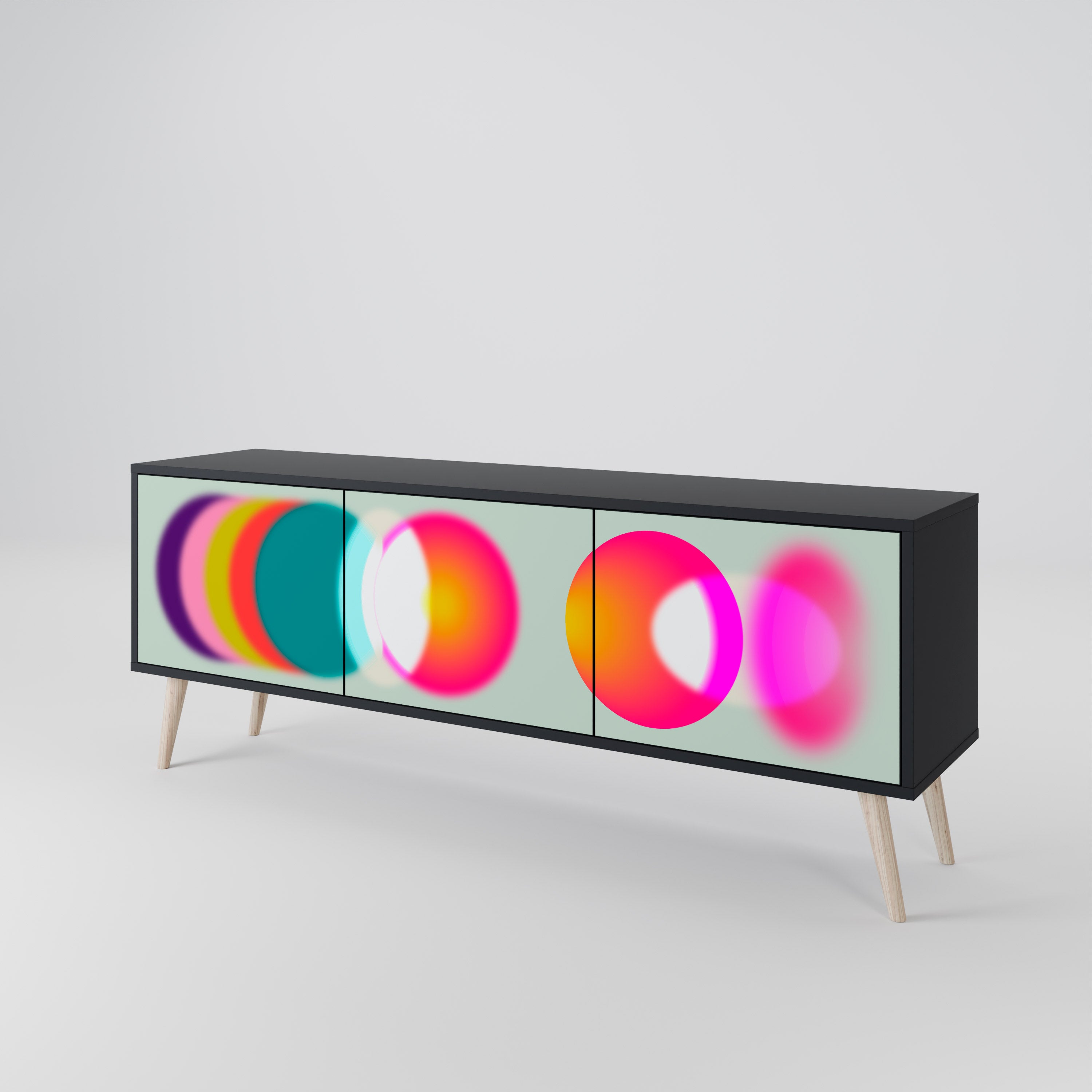 SYMPHONY OF COLORS Mueble de TV de 3 Puertas