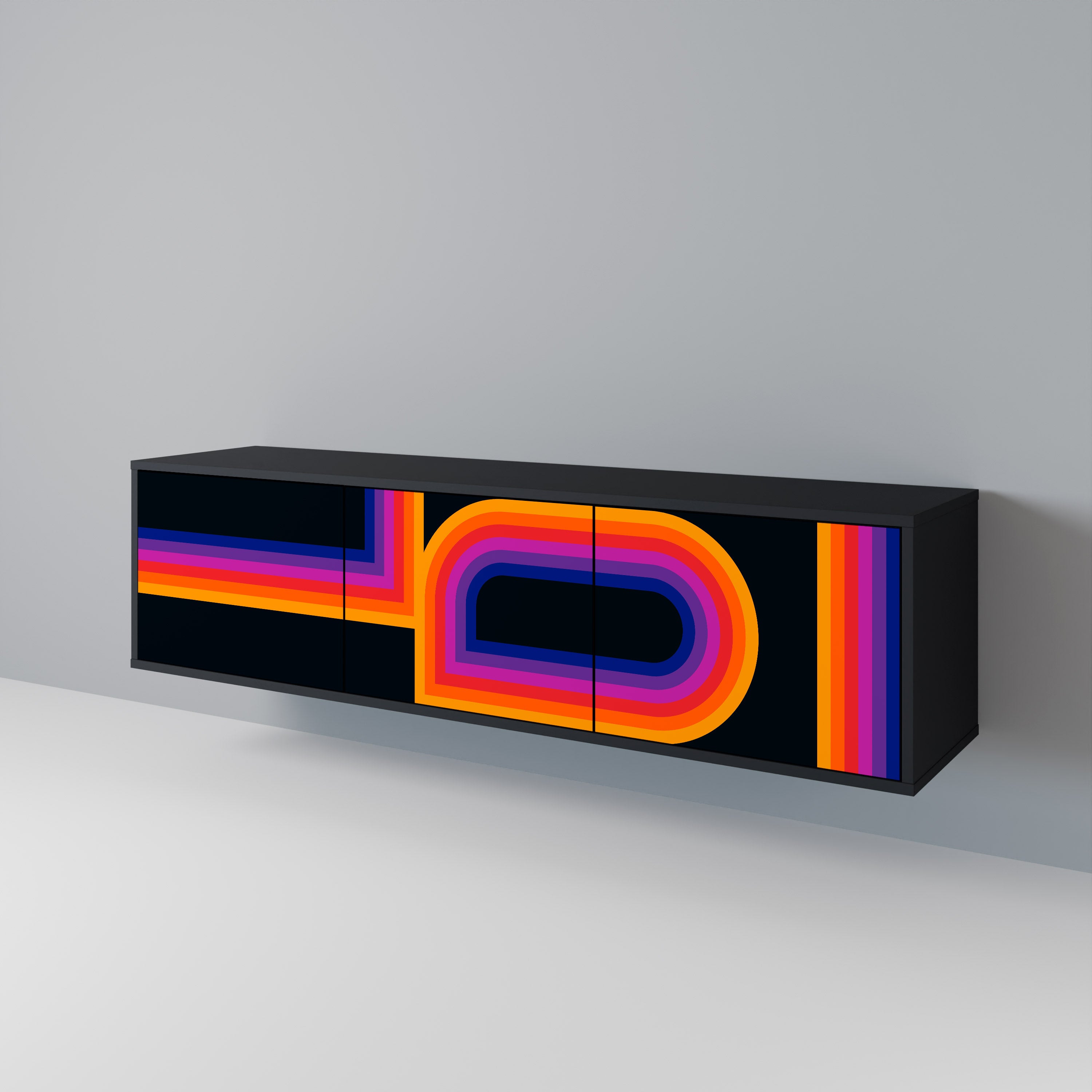 BLINDED BY THE LIGHTS Mueble de TV de 3 Puertas