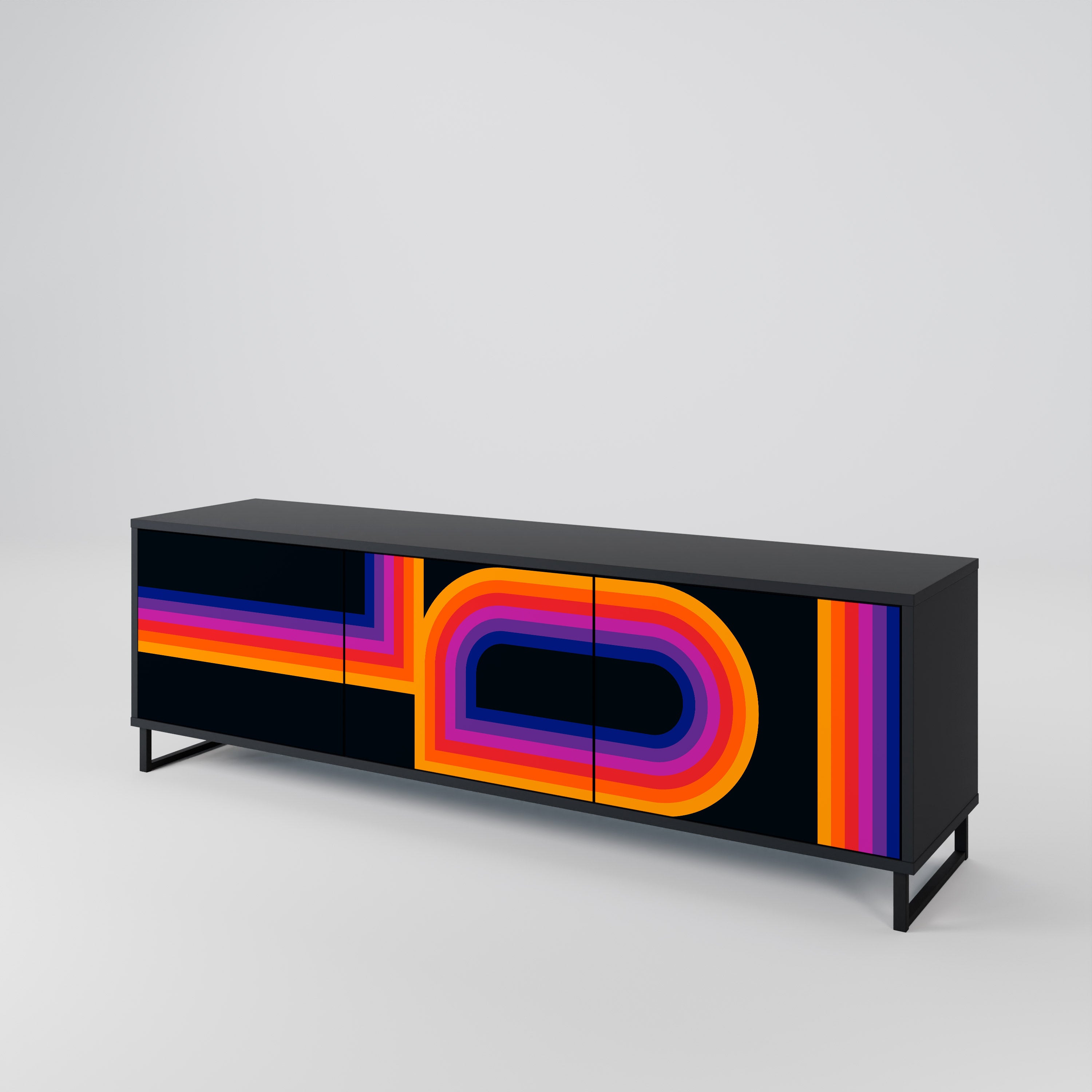 BLINDED BY THE LIGHTS Mueble de TV de 3 Puertas