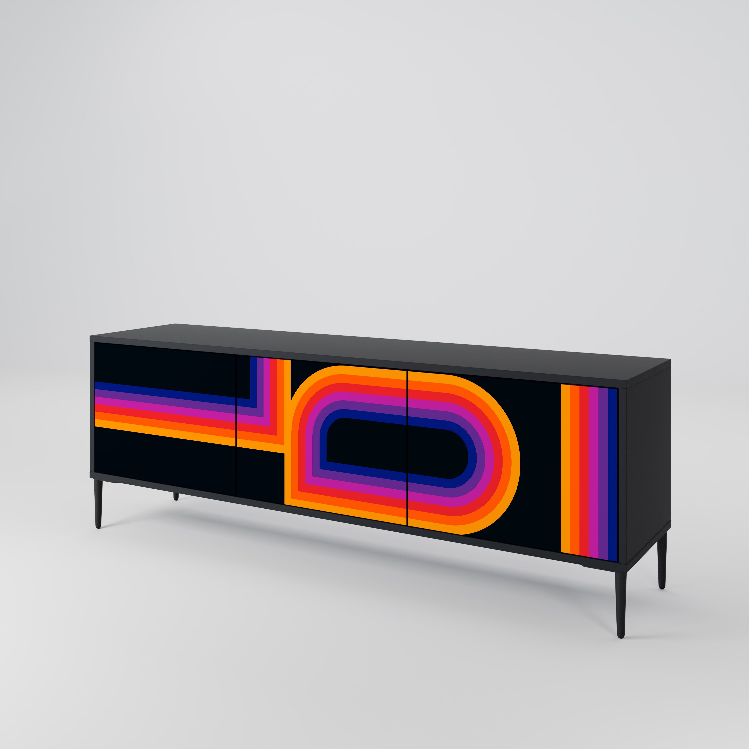 BLINDED BY THE LIGHTS Mueble de TV de 3 Puertas