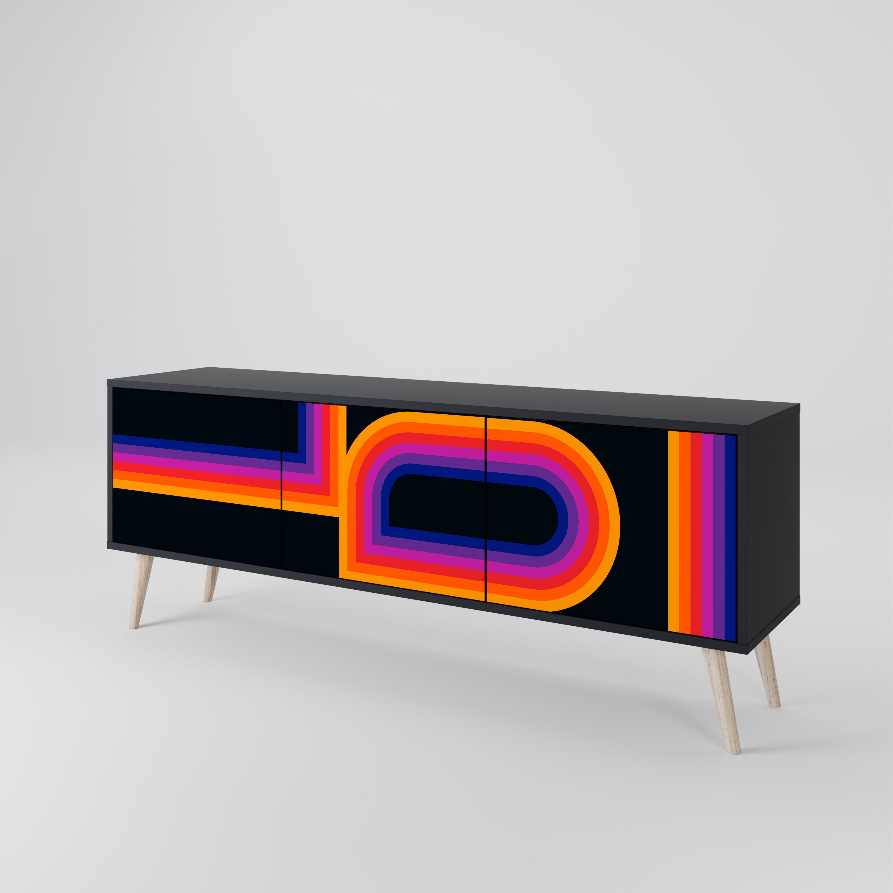 BLINDED BY THE LIGHTS Mueble de TV de 3 Puertas