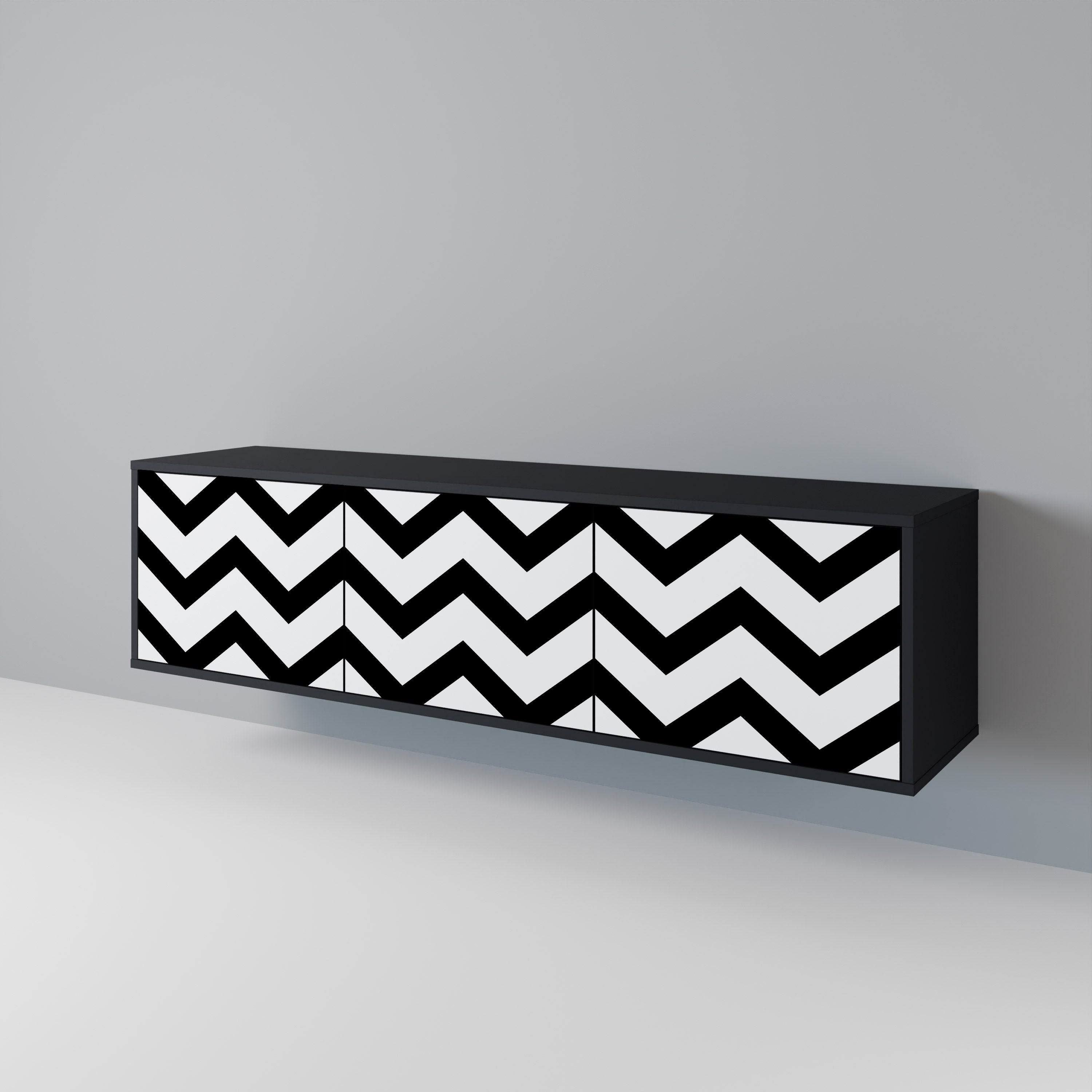 CLASSIC ZIG ZAG Mueble de TV de 3 Puertas