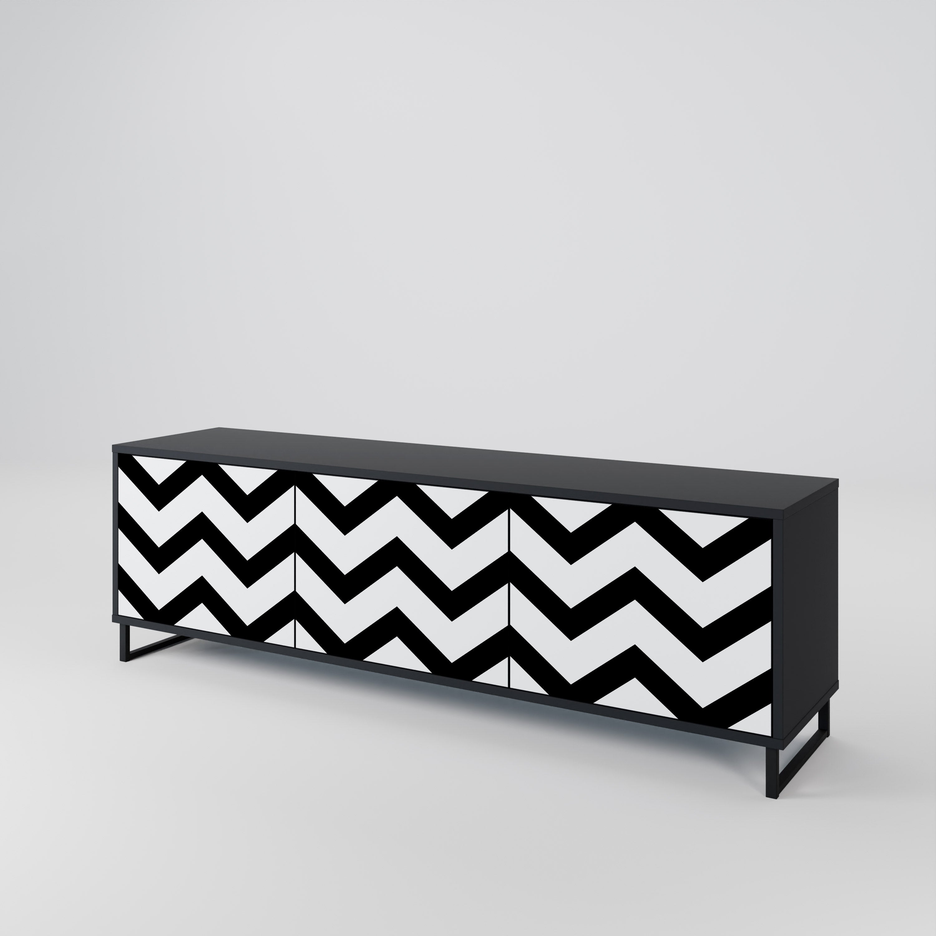 CLASSIC ZIG ZAG Mueble de TV de 3 Puertas