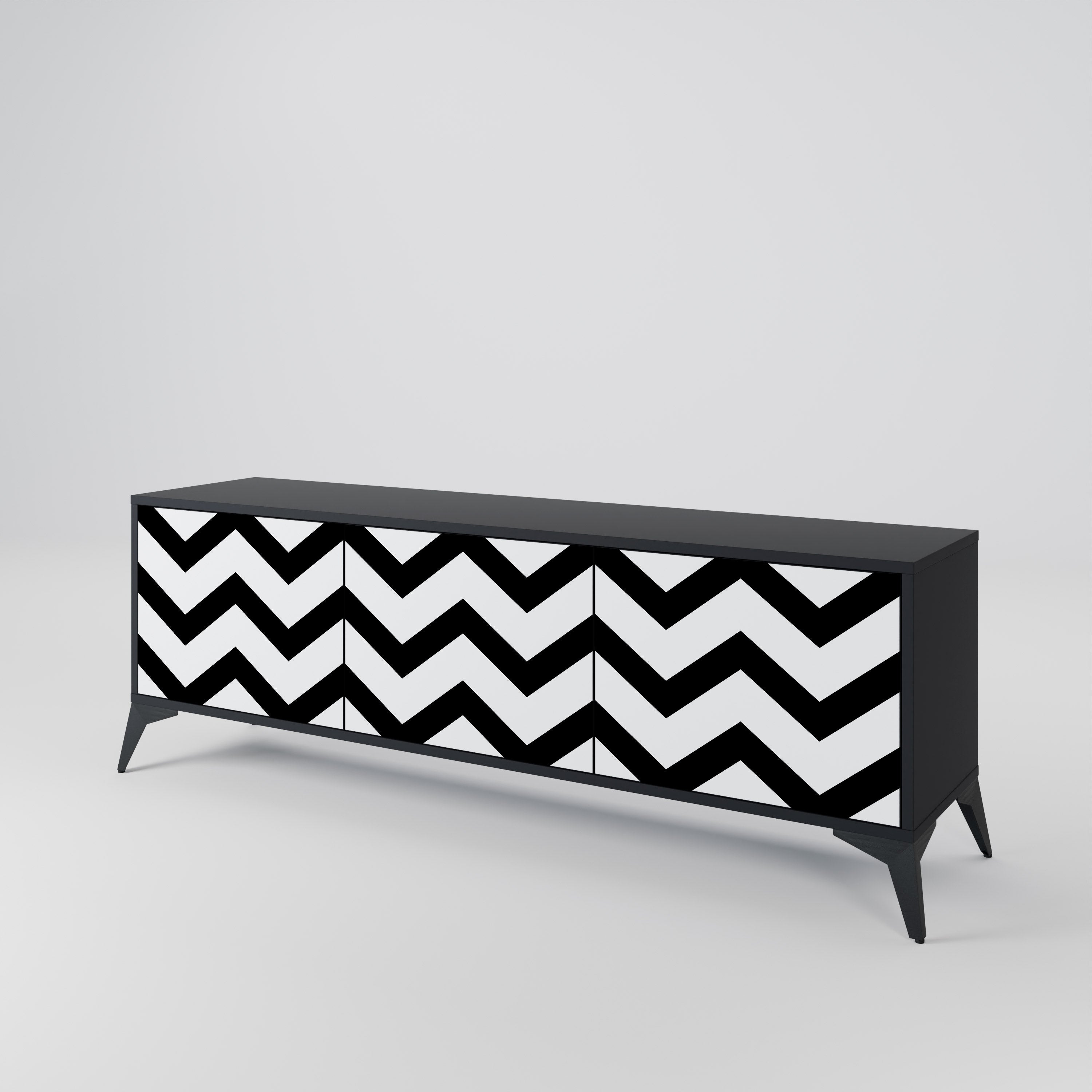 CLASSIC ZIG ZAG Mueble de TV de 3 Puertas