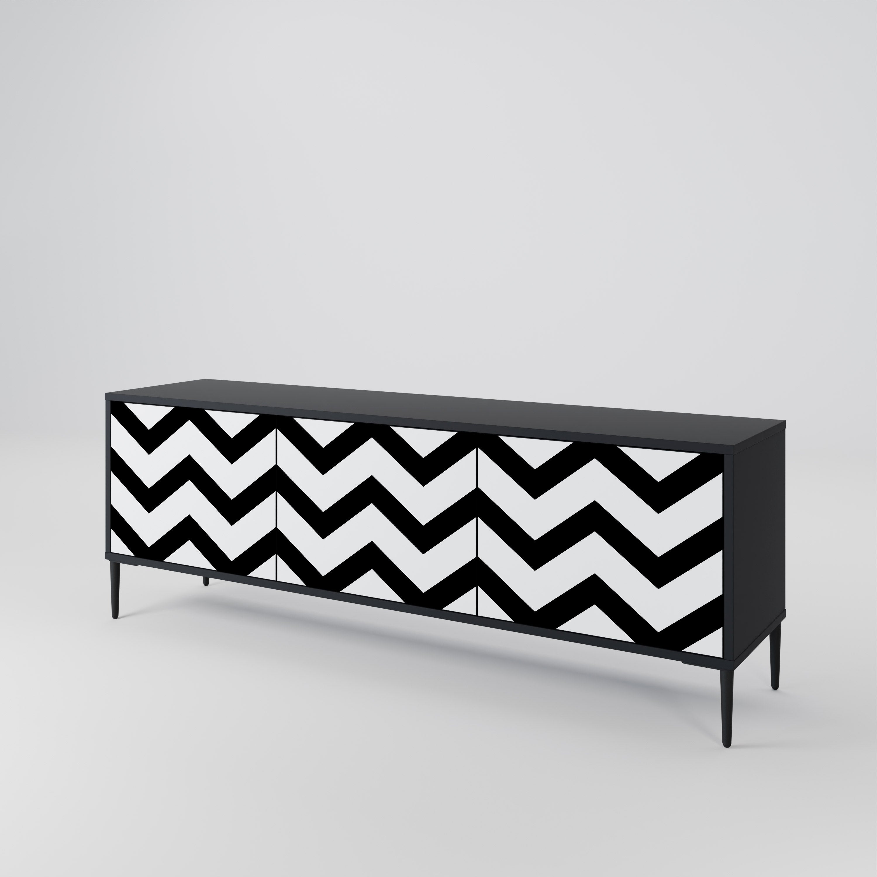 CLASSIC ZIG ZAG Mueble de TV de 3 Puertas