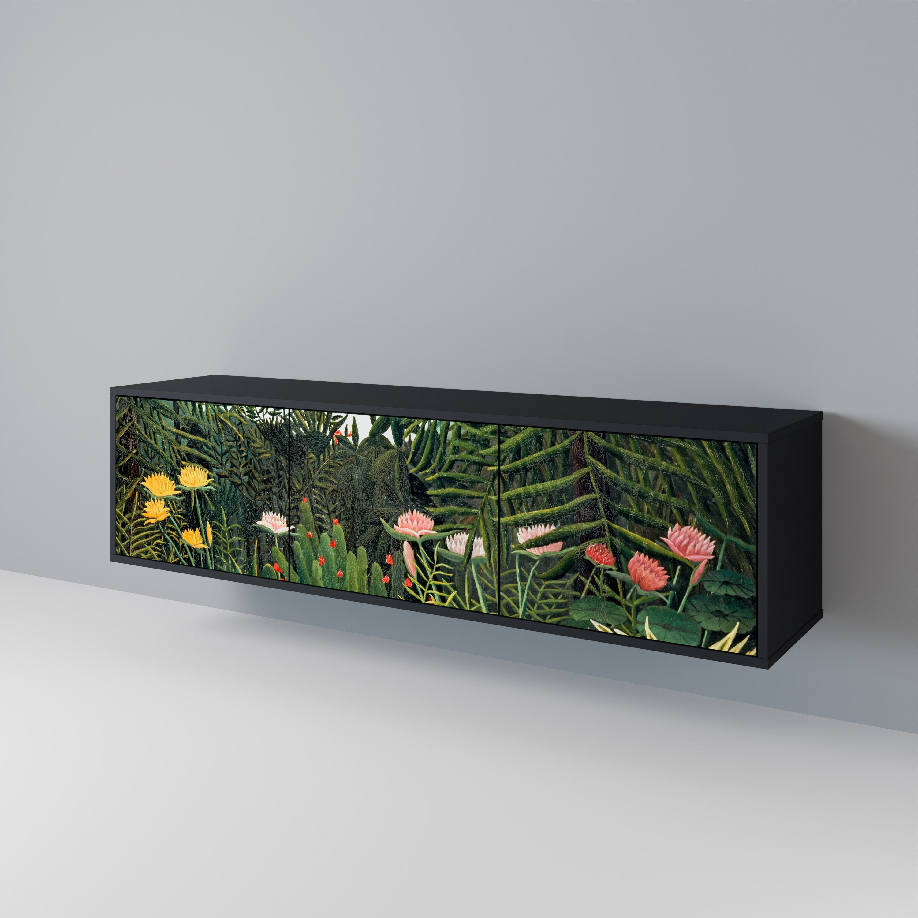 VIRGIN FOREST WITH SUNSET Mueble de TV de 3 Puertas