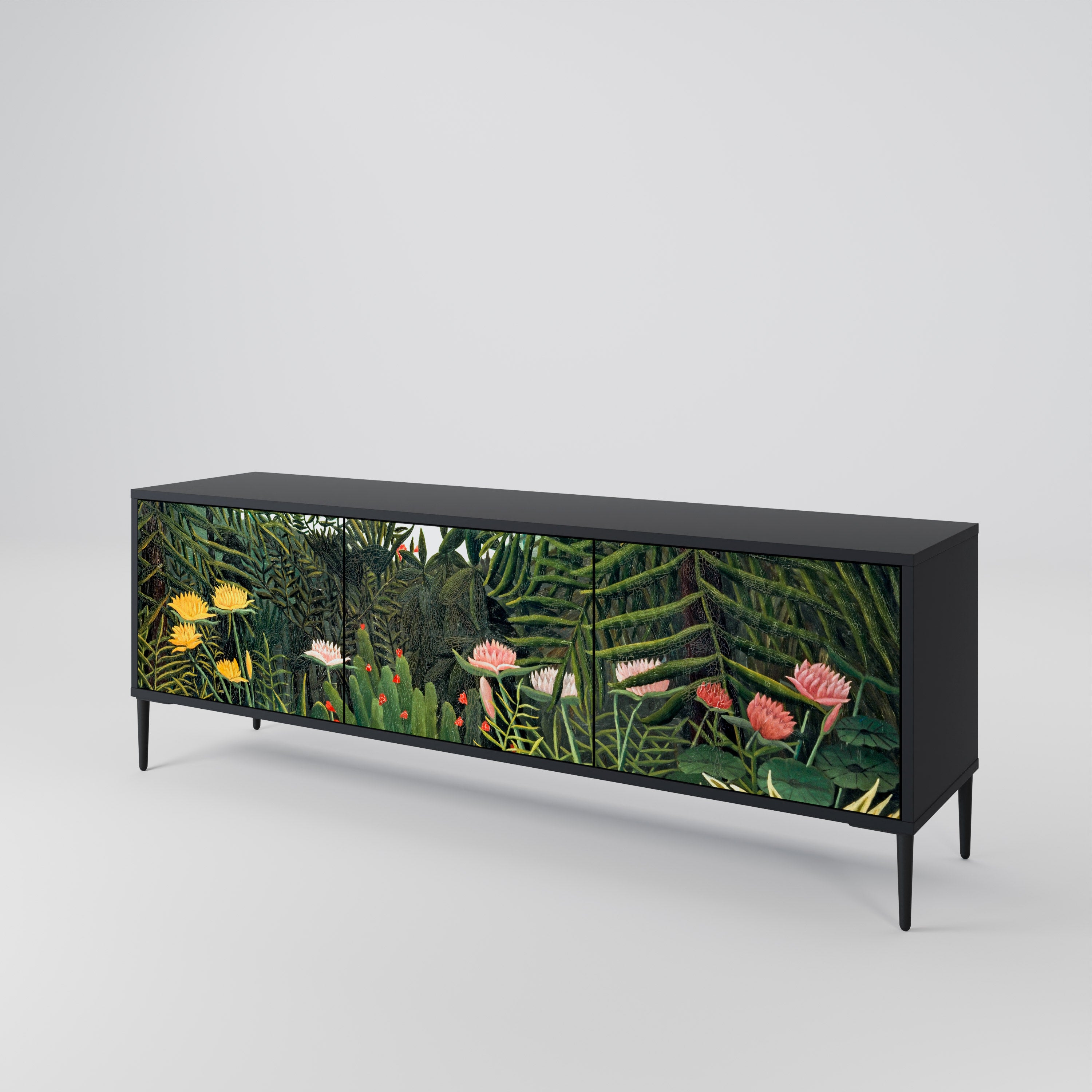 VIRGIN FOREST WITH SUNSET Mueble de TV de 3 Puertas