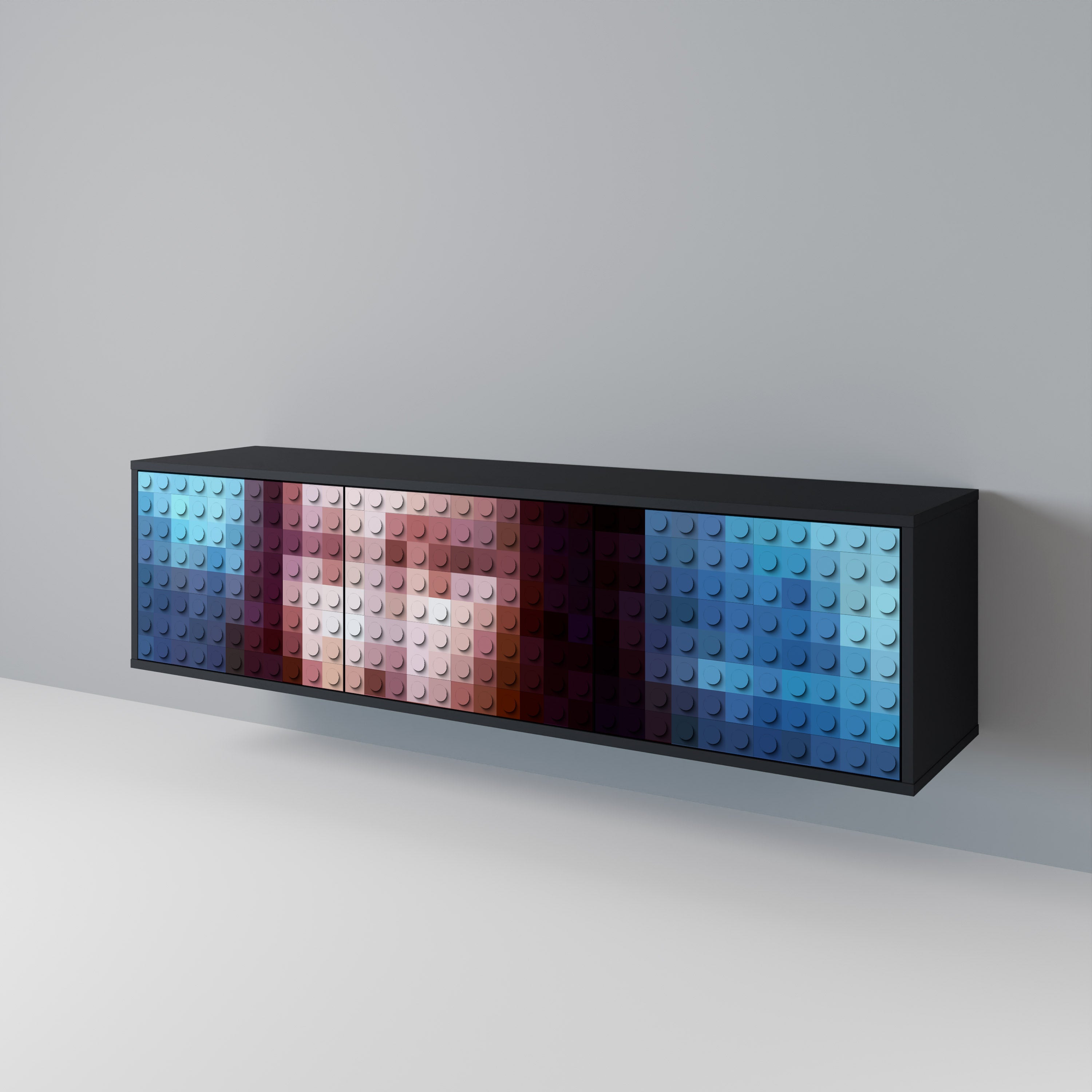 CONSTRUCTIVE ART Mueble de TV de 3 Puertas