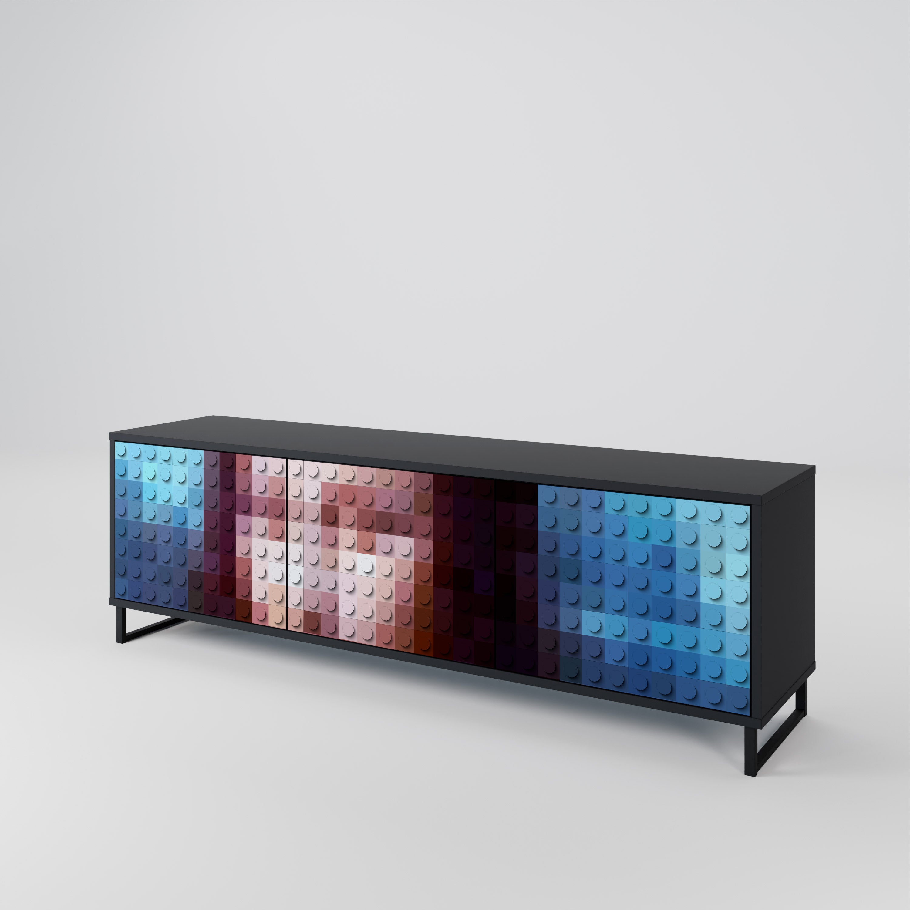 CONSTRUCTIVE ART Mueble de TV de 3 Puertas