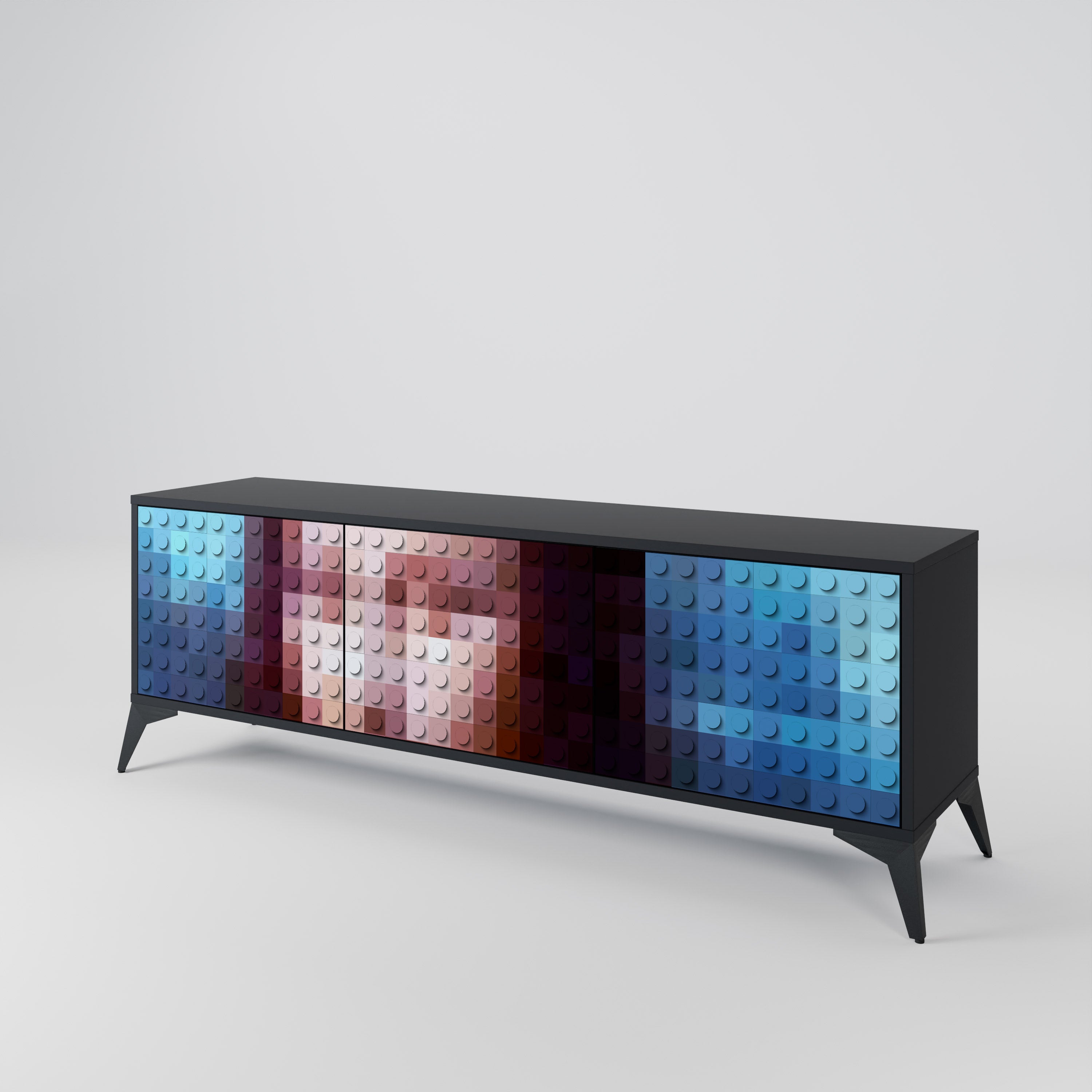 CONSTRUCTIVE ART Mueble de TV de 3 Puertas