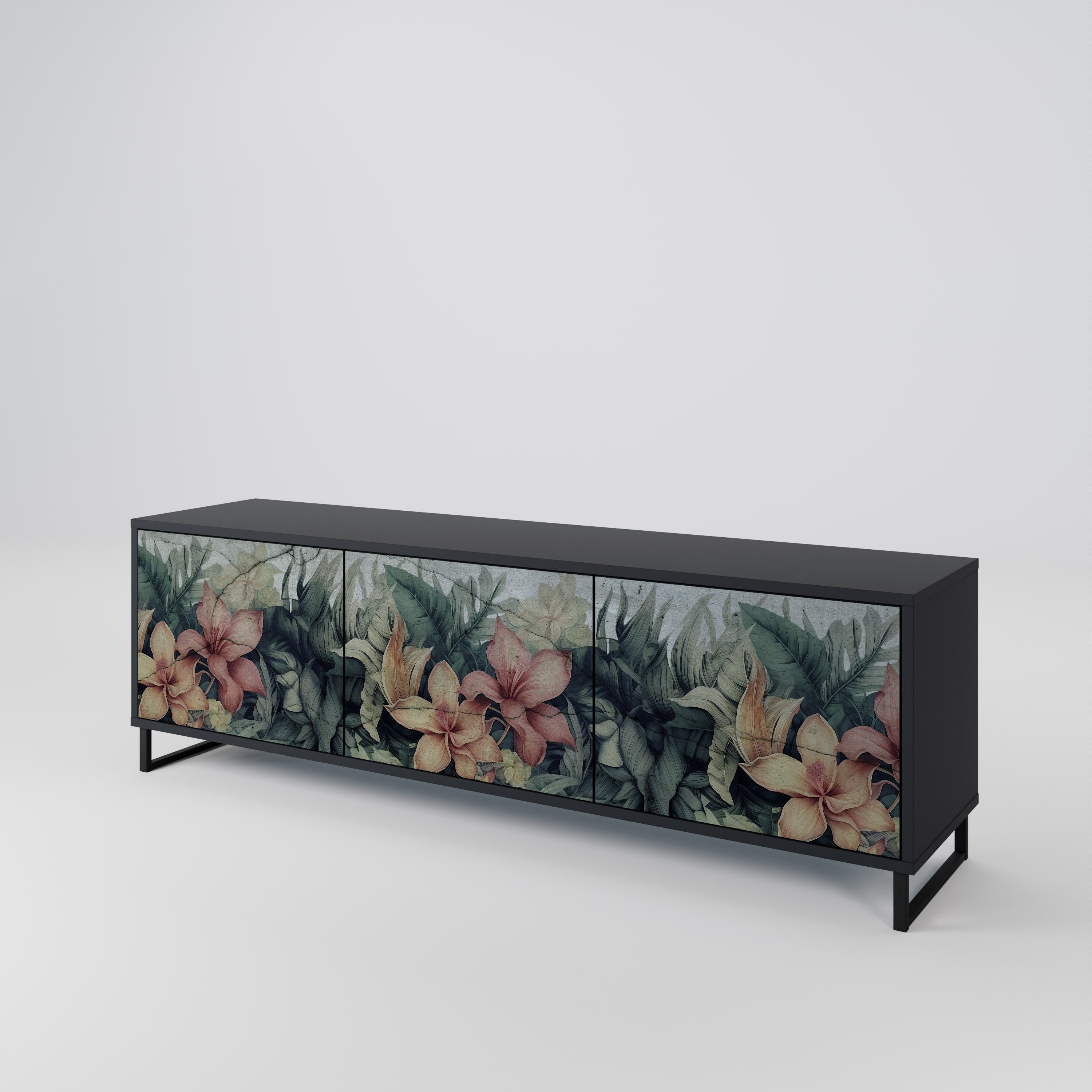 HEAVENLY BLOOM Mueble de TV de 3 Puertas
