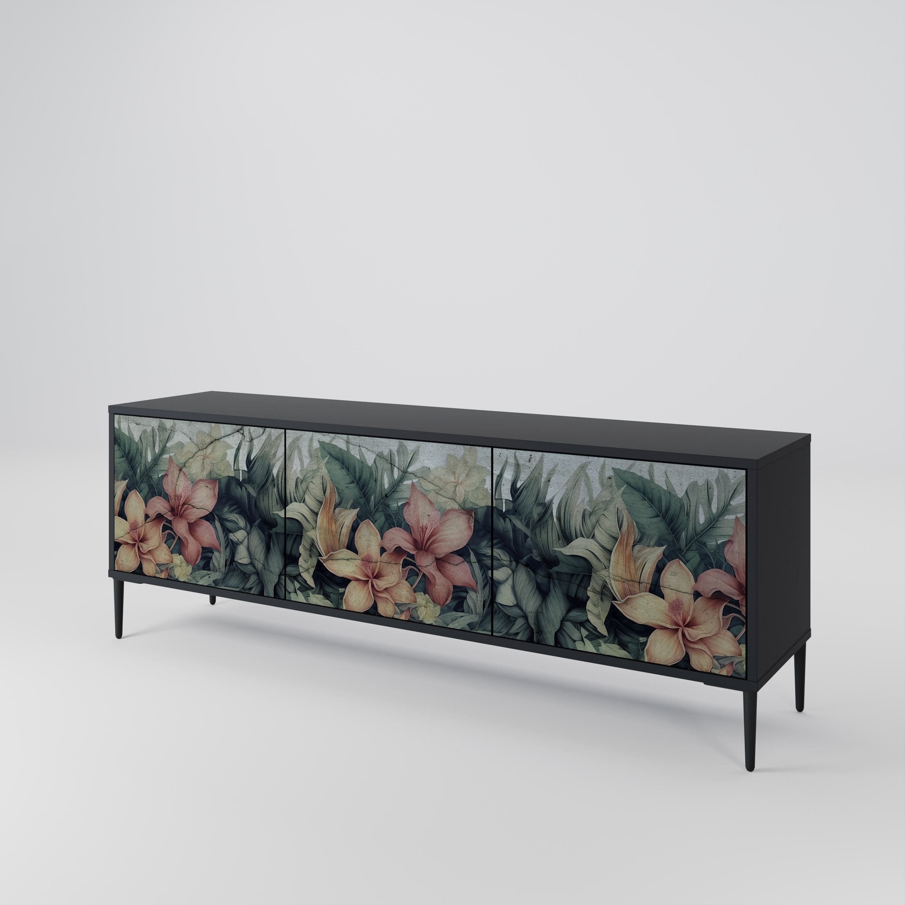HEAVENLY BLOOM Mueble de TV de 3 Puertas