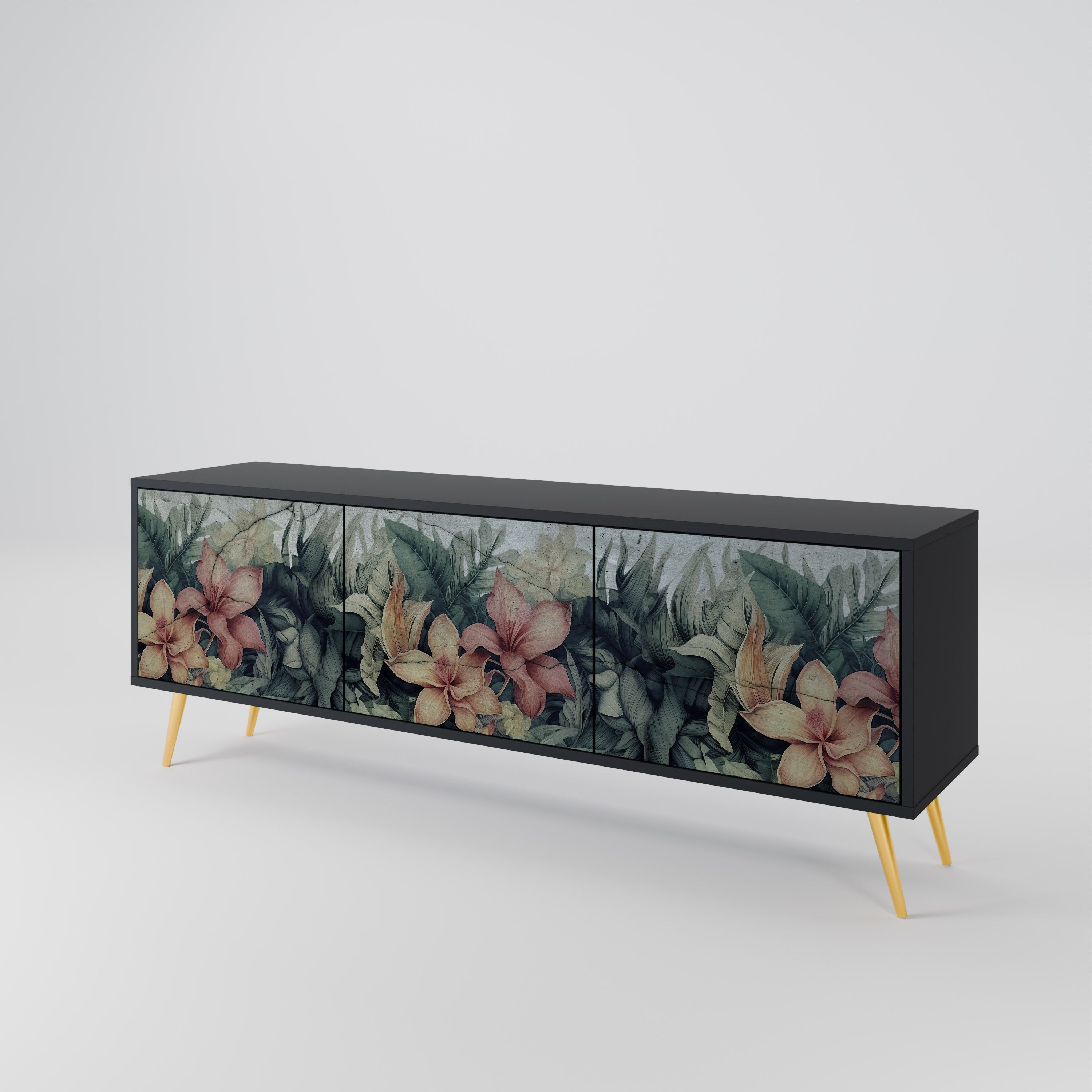 HEAVENLY BLOOM Mueble de TV de 3 Puertas