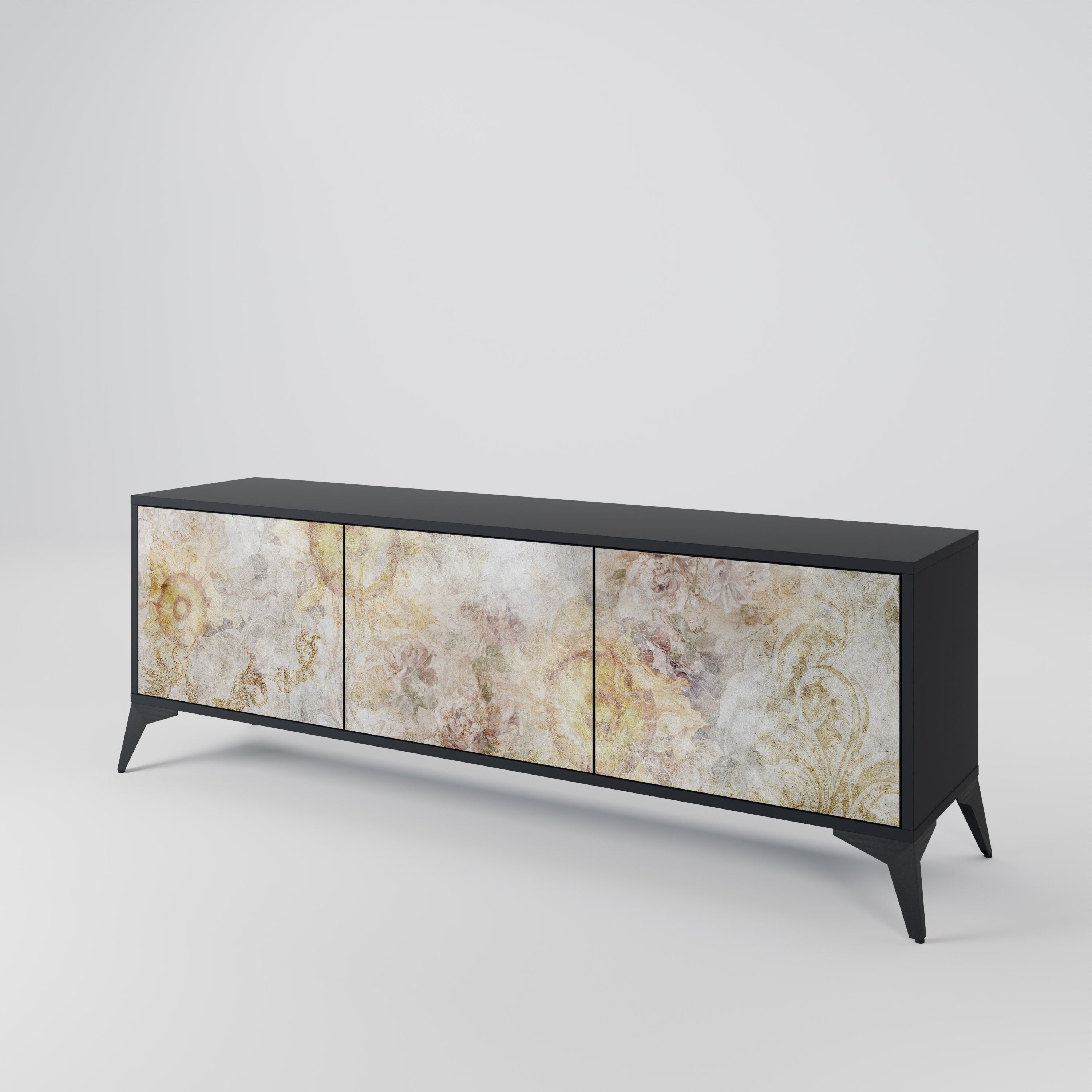 SUNFLOWER BLUR Mueble de TV de 3 Puertas