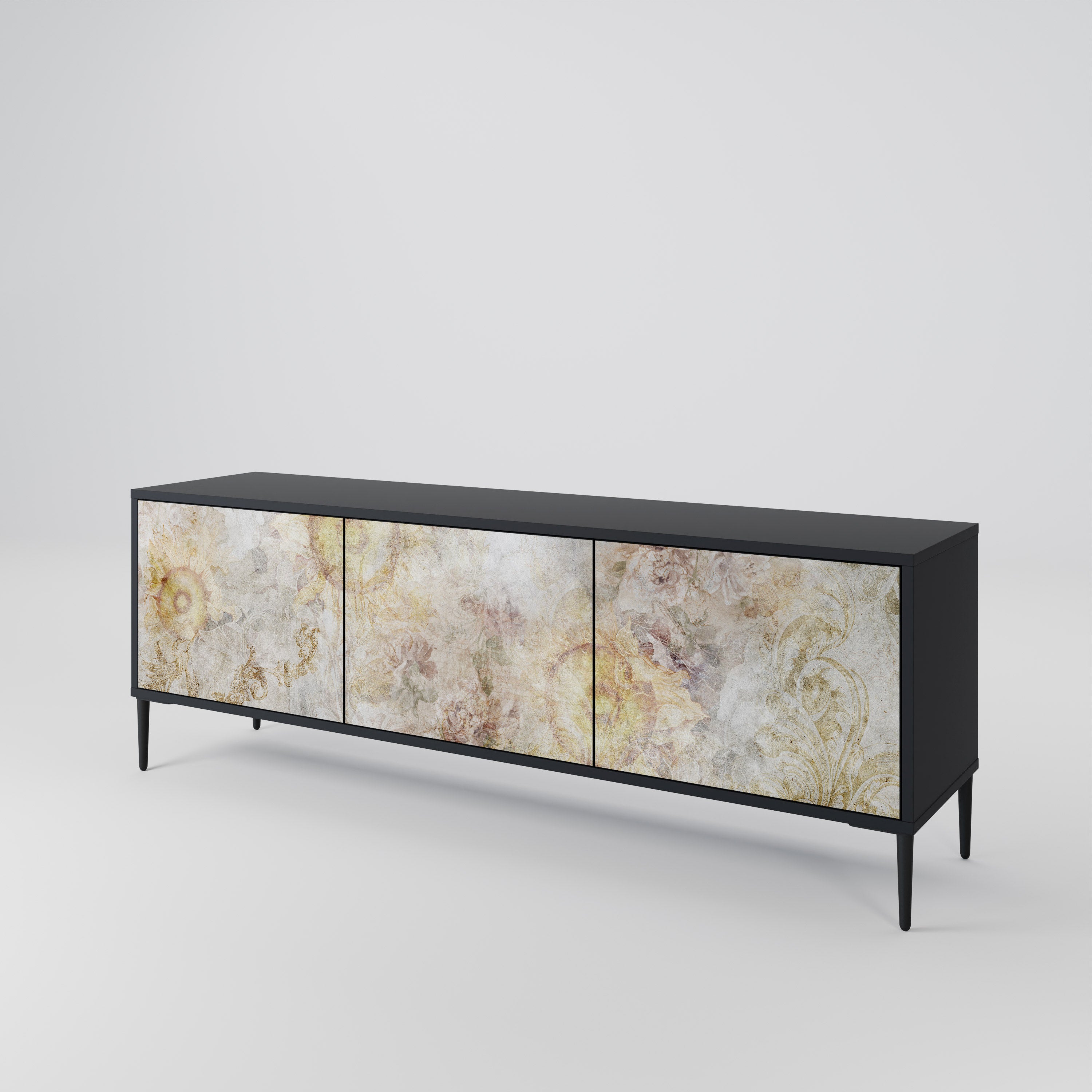 SUNFLOWER BLUR Mueble de TV de 3 Puertas