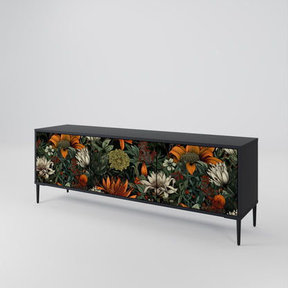 MIDNIGHT SPROUT Mueble de TV de 3 Puertas